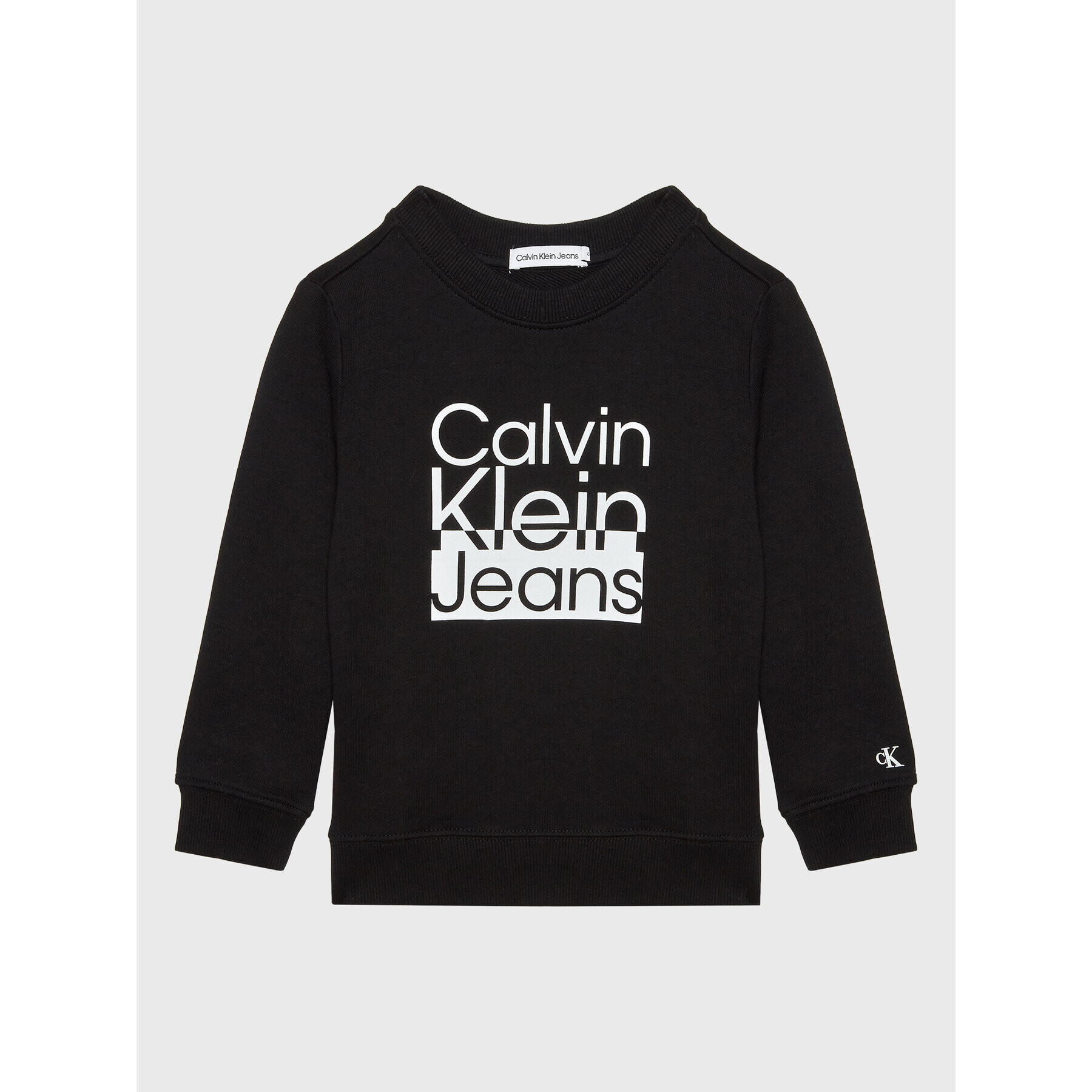 Calvin Klein Jeans Суитшърт Box Logo IB0IB01438 Черен Regular Fit - Pepit.bg