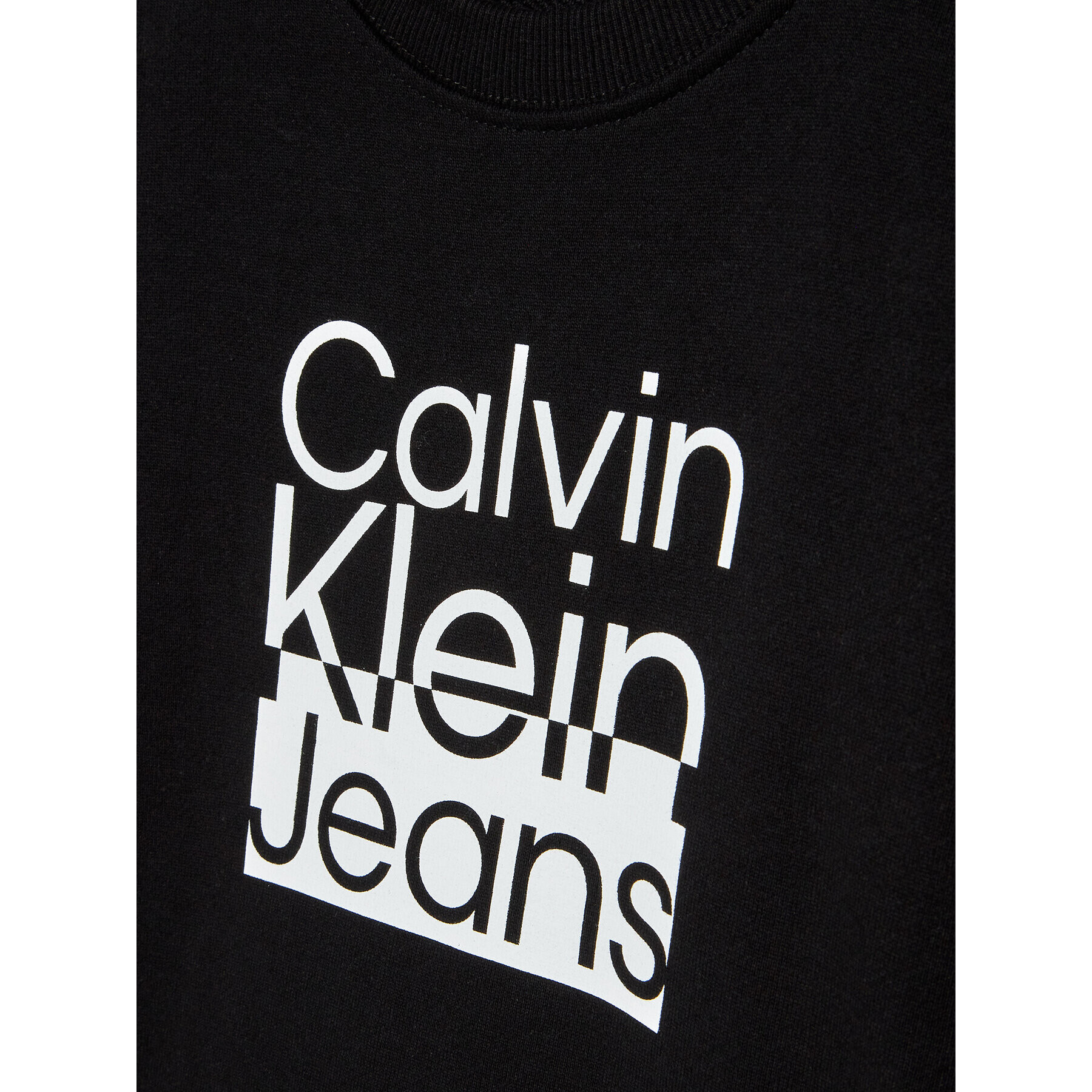 Calvin Klein Jeans Суитшърт Box Logo IB0IB01438 Черен Regular Fit - Pepit.bg