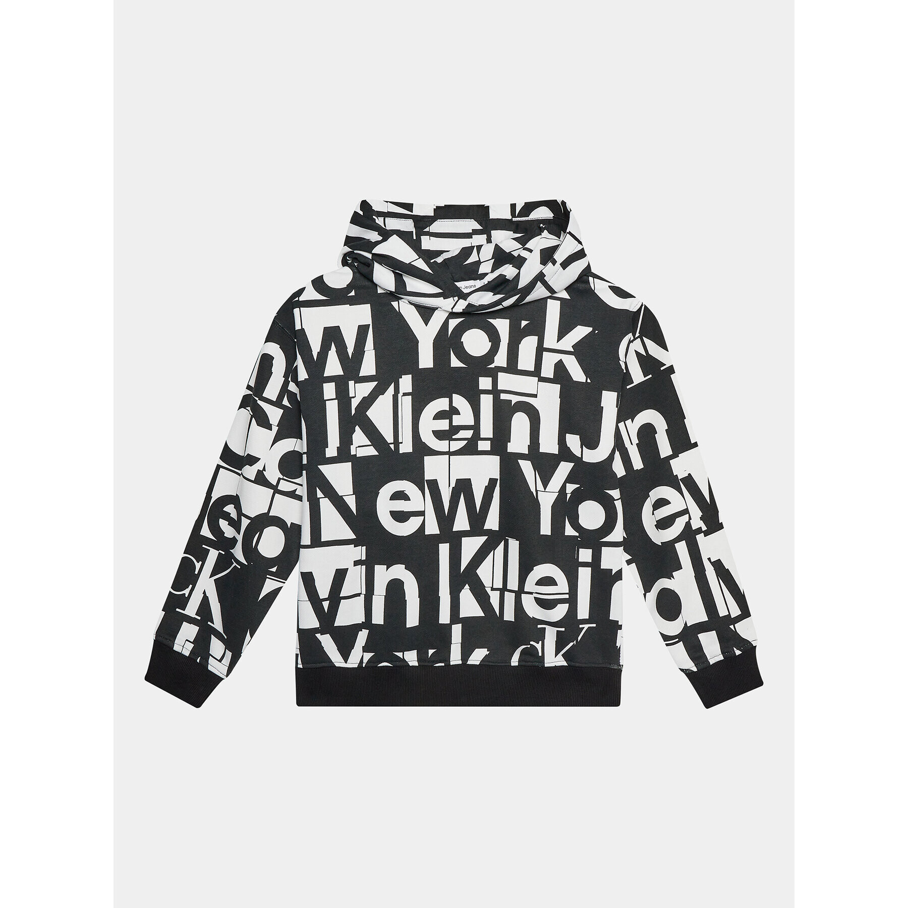 Calvin Klein Jeans Суитшърт Grid IB0IB01942 Черен Regular Fit - Pepit.bg