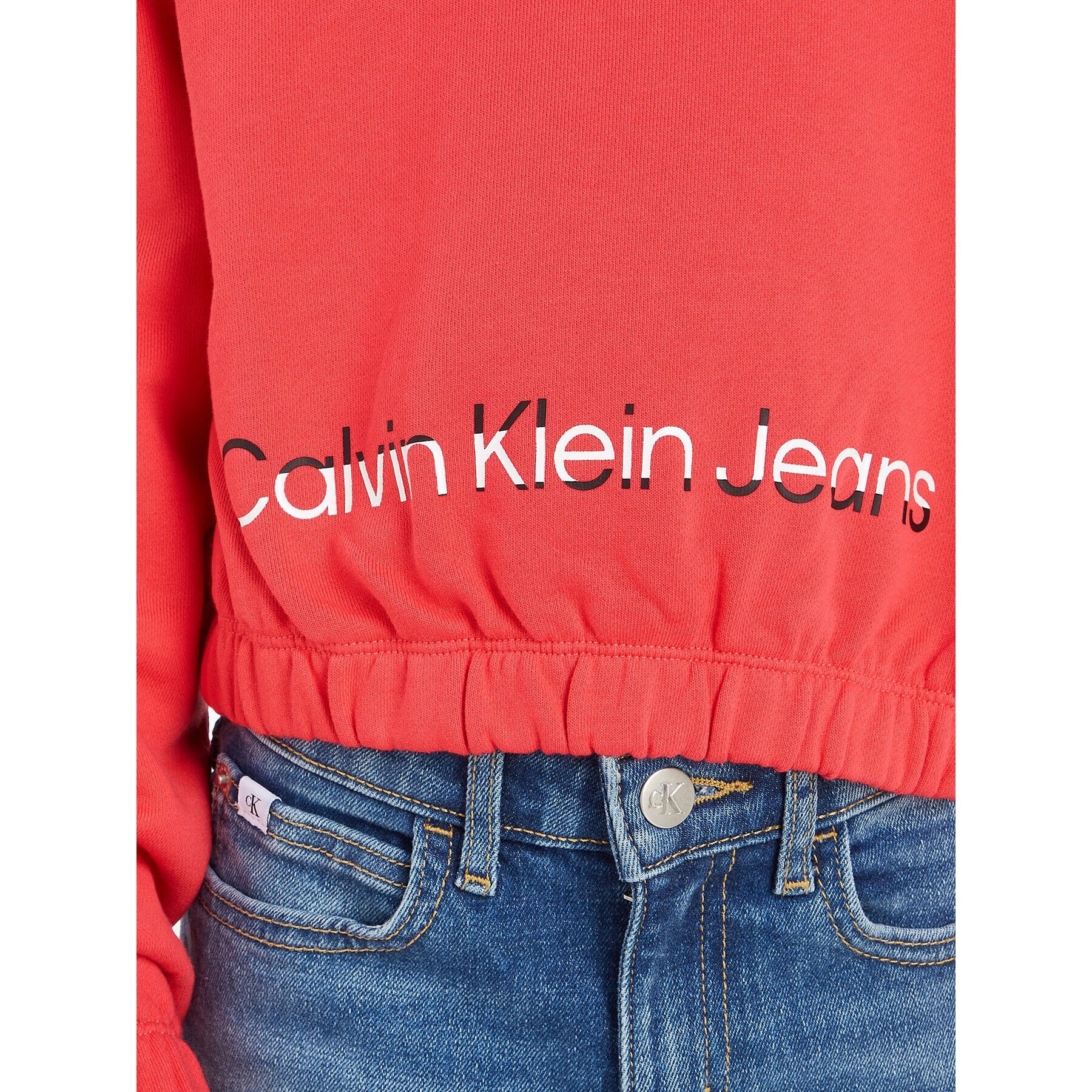 Calvin Klein Jeans Суитшърт Hero Logo IG0IG02025 Розов Relaxed Fit - Pepit.bg