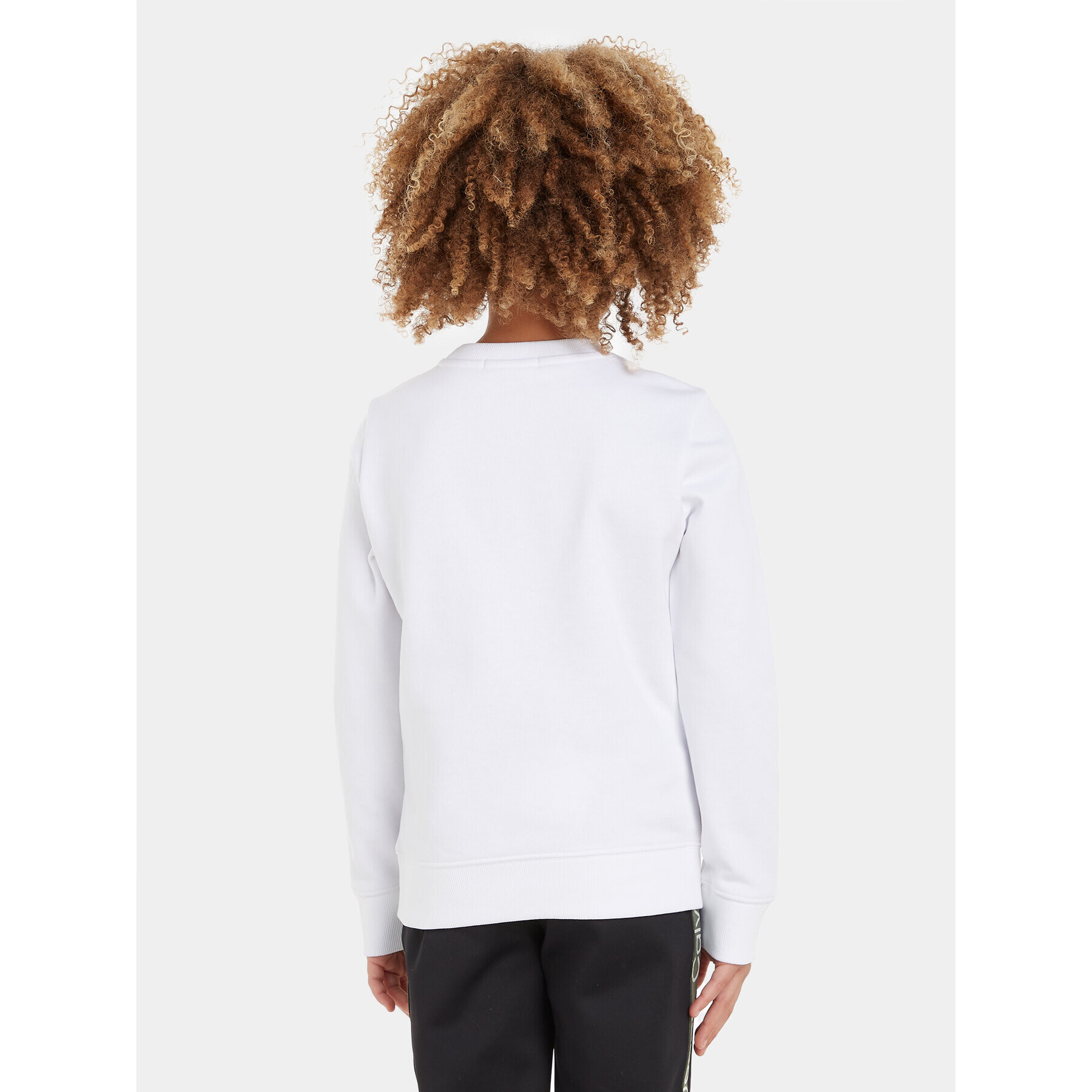 Calvin Klein Jeans Суитшърт Hyper Real IB0IB01854 Бял Regular Fit - Pepit.bg