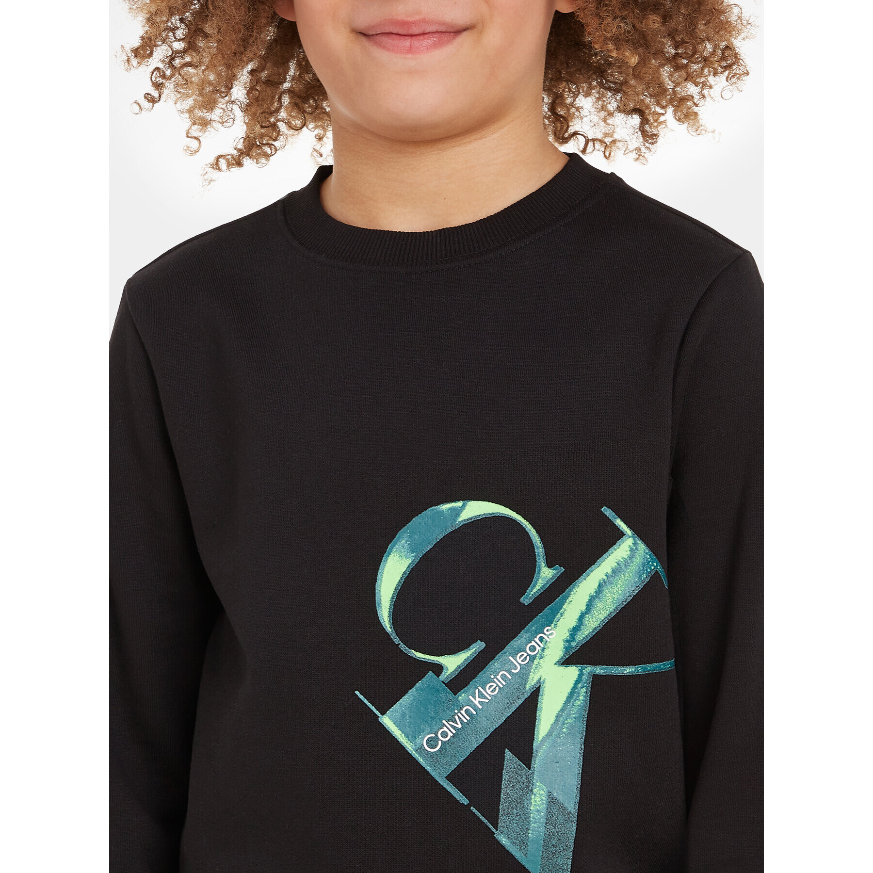 Calvin Klein Jeans Суитшърт Hyper Real IB0IB01854 Черен Regular Fit - Pepit.bg