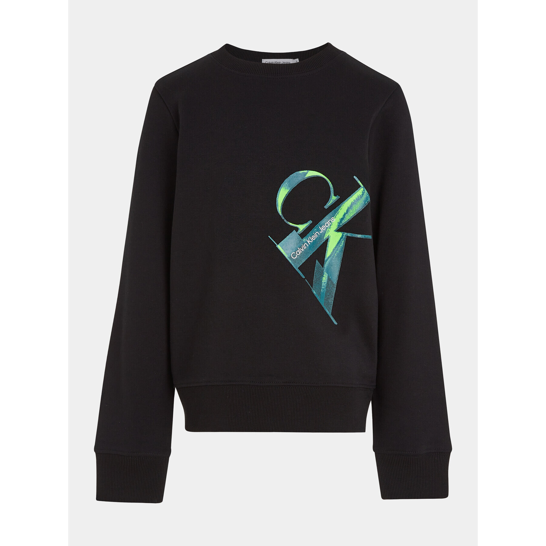 Calvin Klein Jeans Суитшърт Hyper Real IB0IB01854 Черен Regular Fit - Pepit.bg