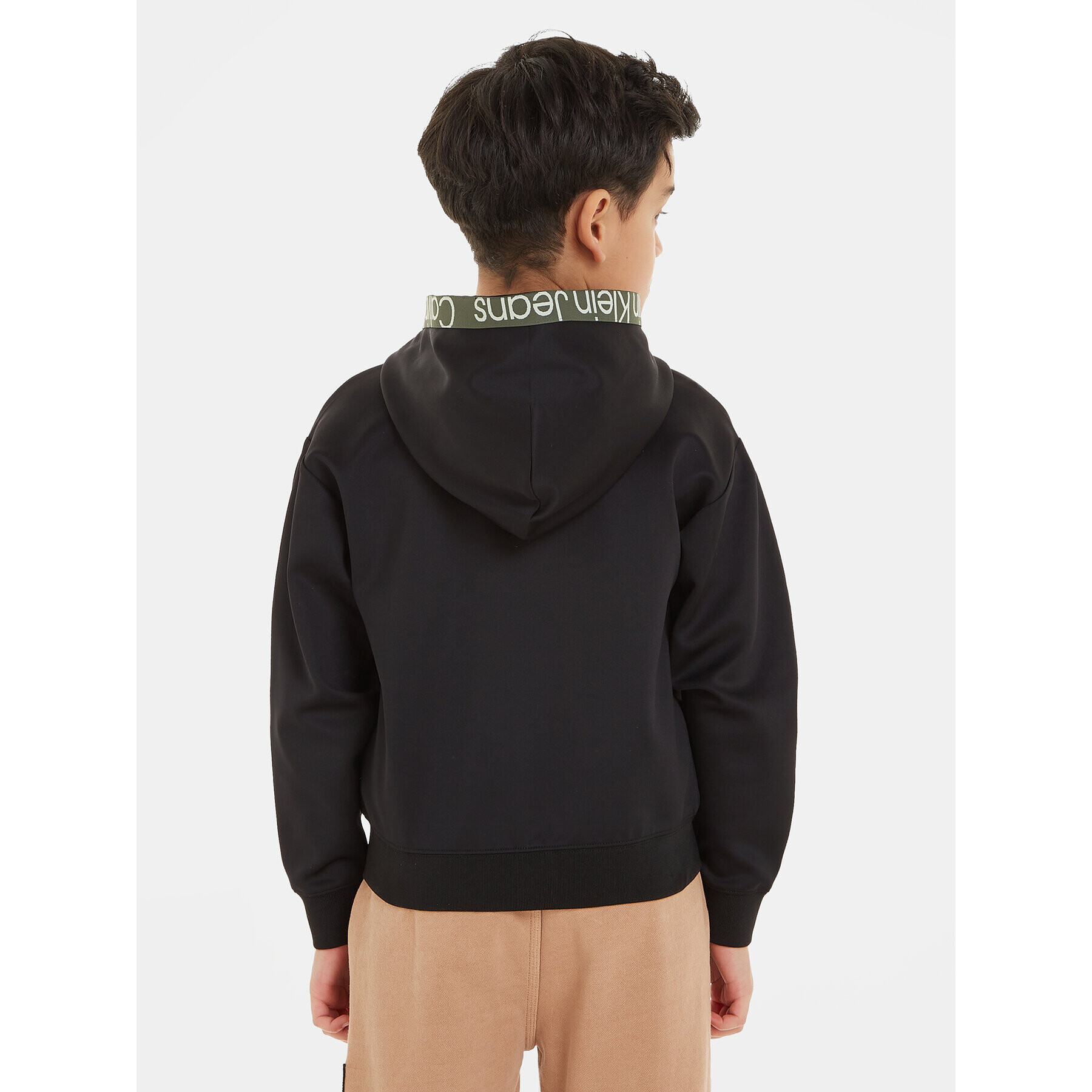 Calvin Klein Jeans Суитшърт IB0IB01861 Черен Regular Fit - Pepit.bg