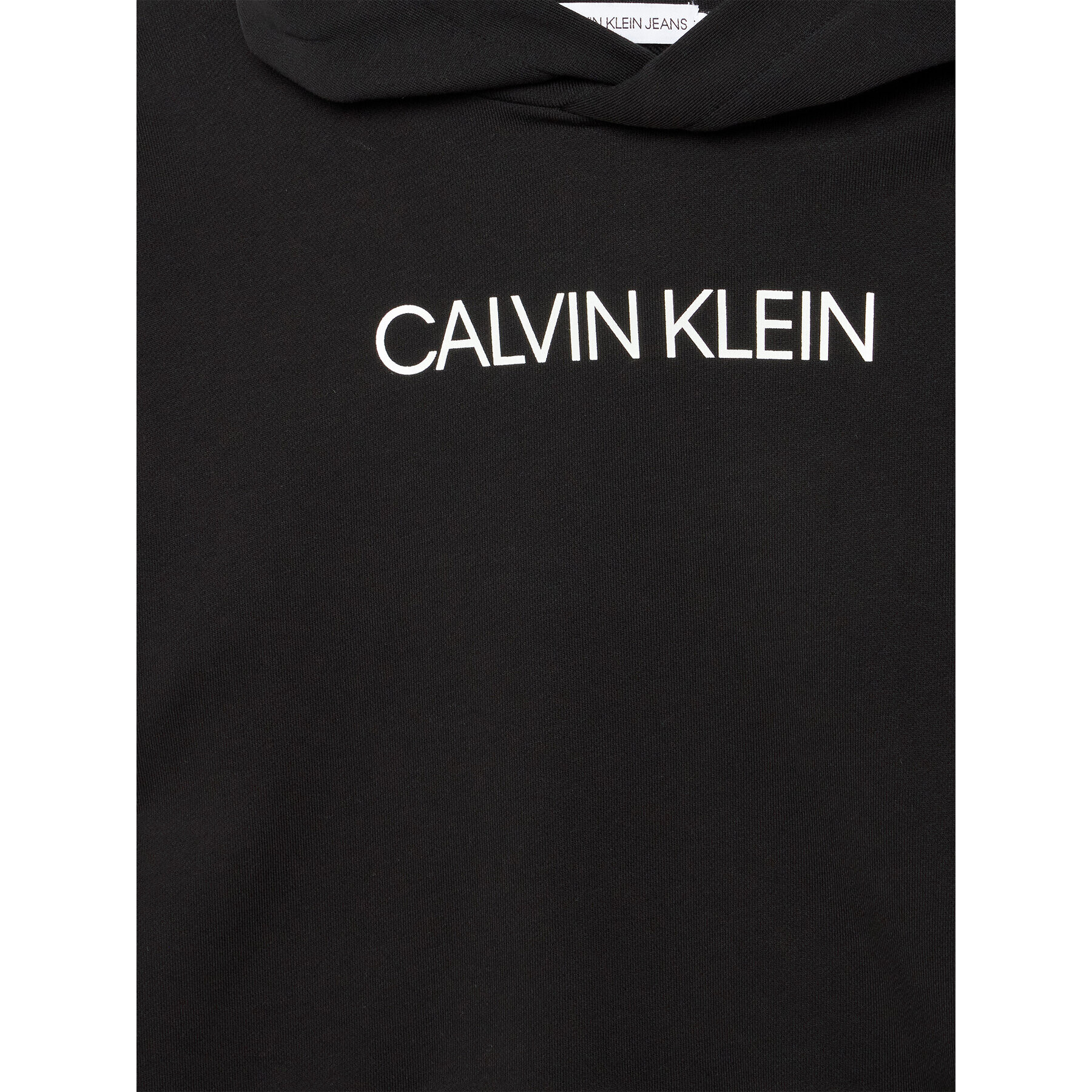 Calvin Klein Jeans Суитшърт Institutional Cropped IG0IG01323 Черен Relaxed Fit - Pepit.bg