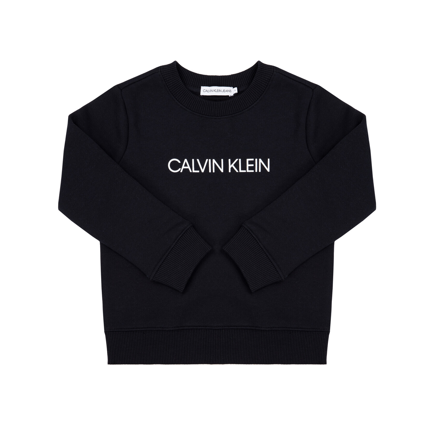 Calvin Klein Jeans Суитшърт Institutional IU0IU00040 Черен Regular Fit - Pepit.bg