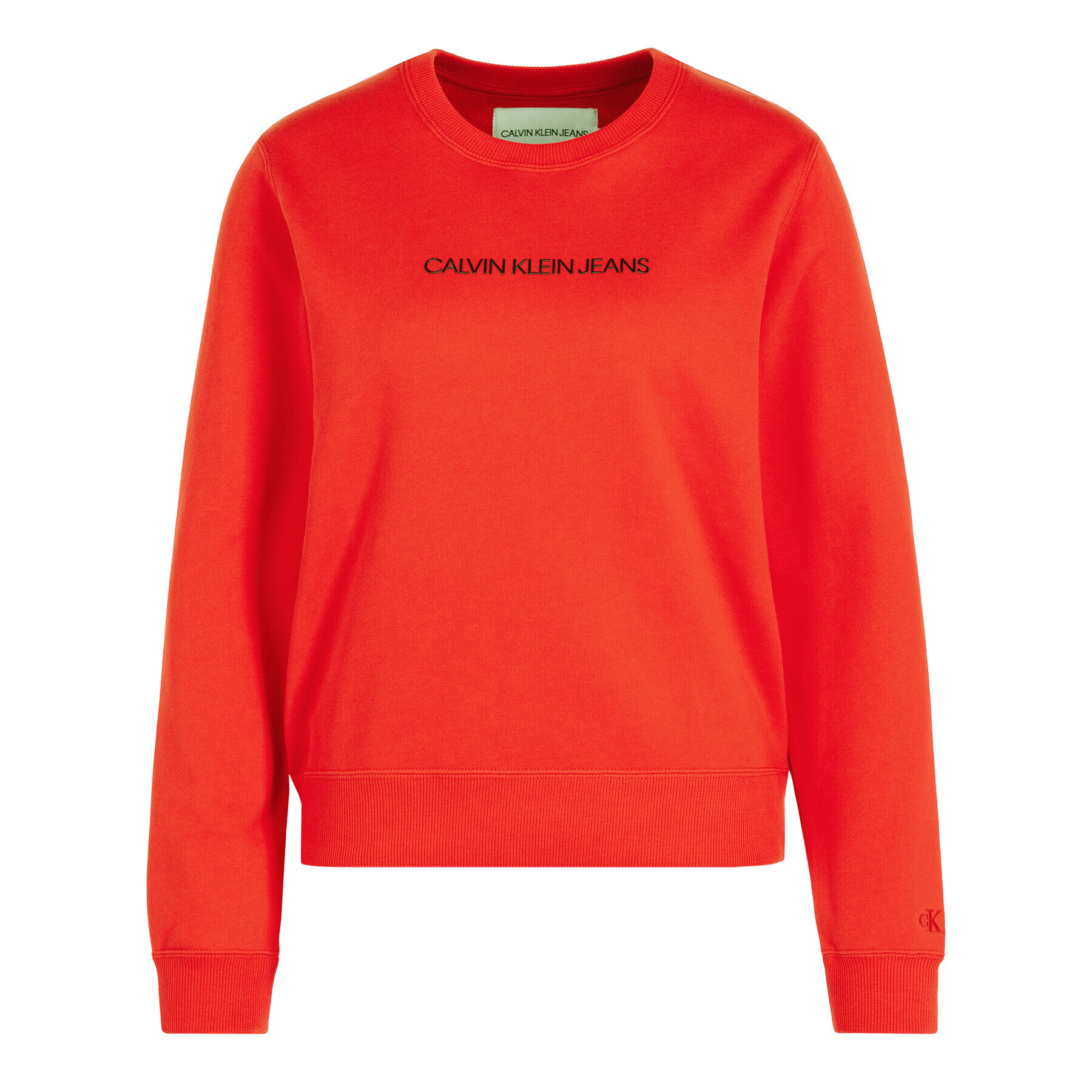 Calvin Klein Jeans Суитшърт Institutional J20J212873 Червен Regular Fit - Pepit.bg