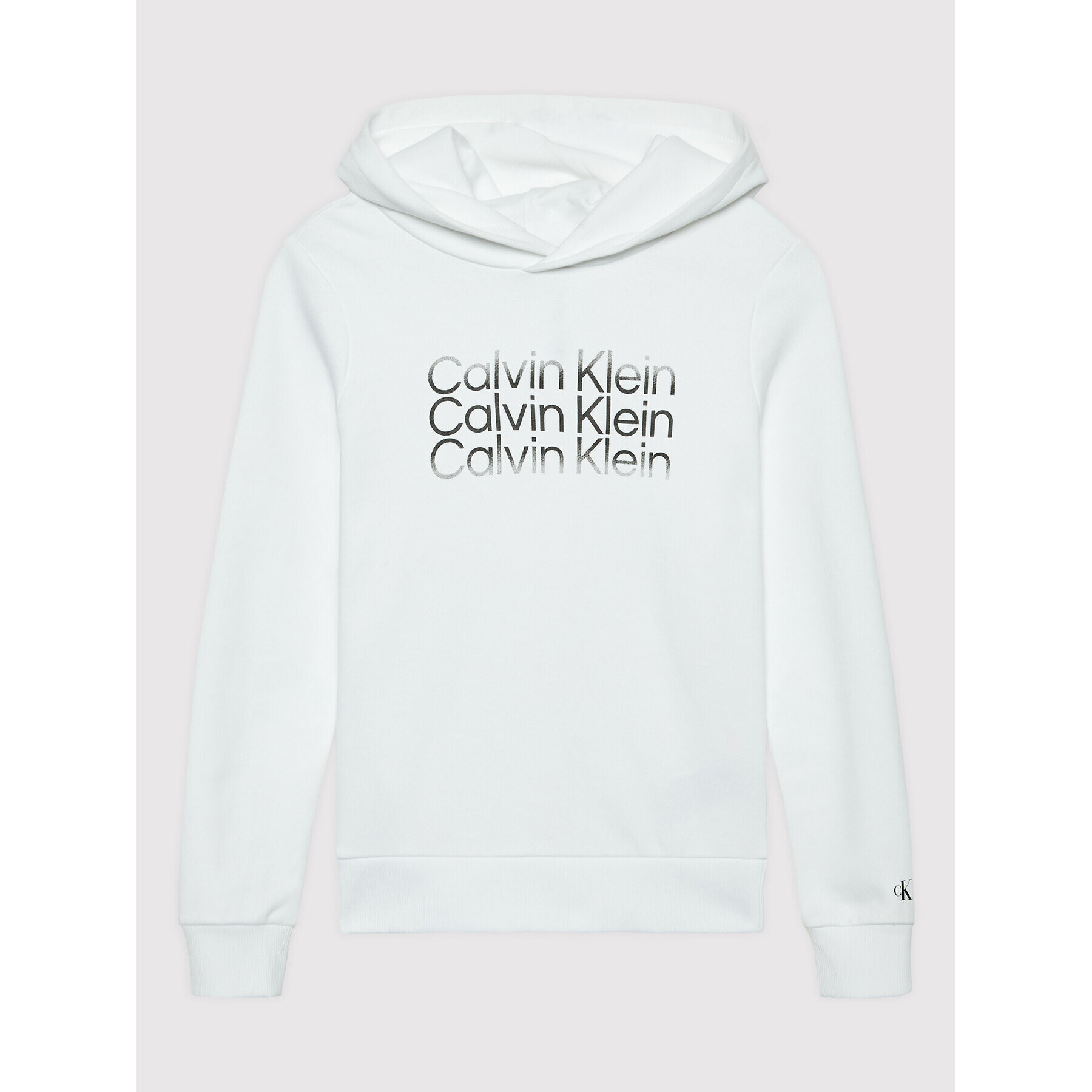 Calvin Klein Jeans Суитшърт Institutional Logo IB0IB01160 Бял Regular Fit - Pepit.bg