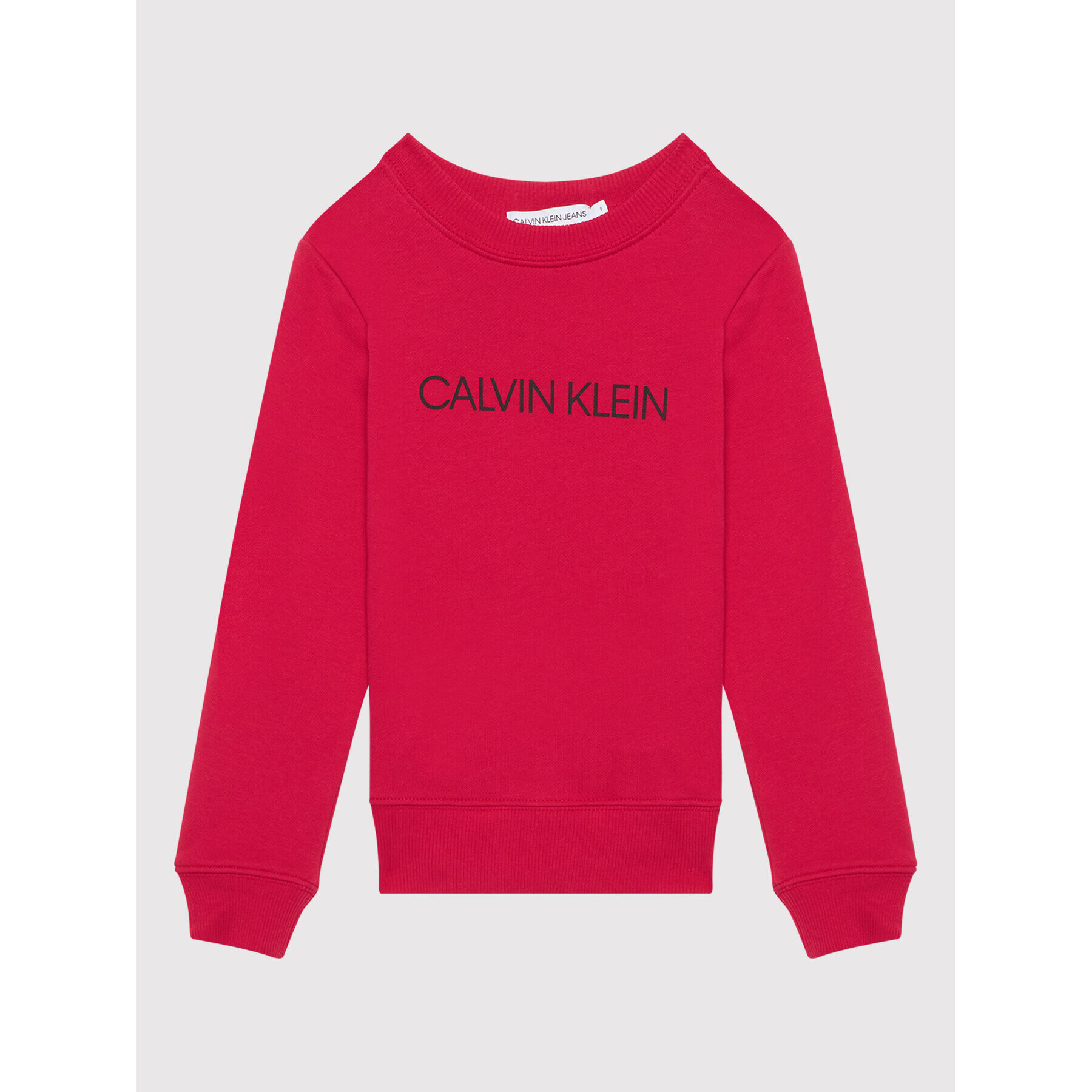 Calvin Klein Jeans Суитшърт Institutional Logo IU0IU00162 Розов Regular Fit - Pepit.bg