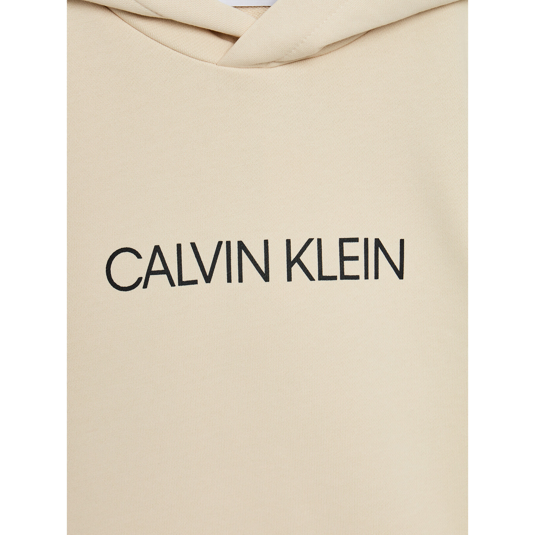 Calvin Klein Jeans Суитшърт Institutional Logo IU0IU00163 Бежов Regular Fit - Pepit.bg