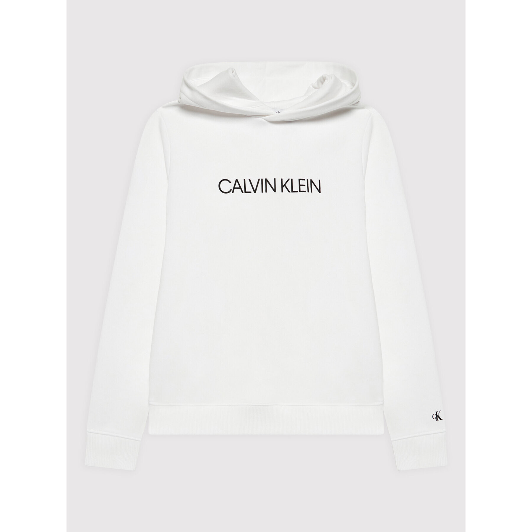 Calvin Klein Jeans Суитшърт Institutional Logo IU0IU00163 Бял Regular Fit - Pepit.bg