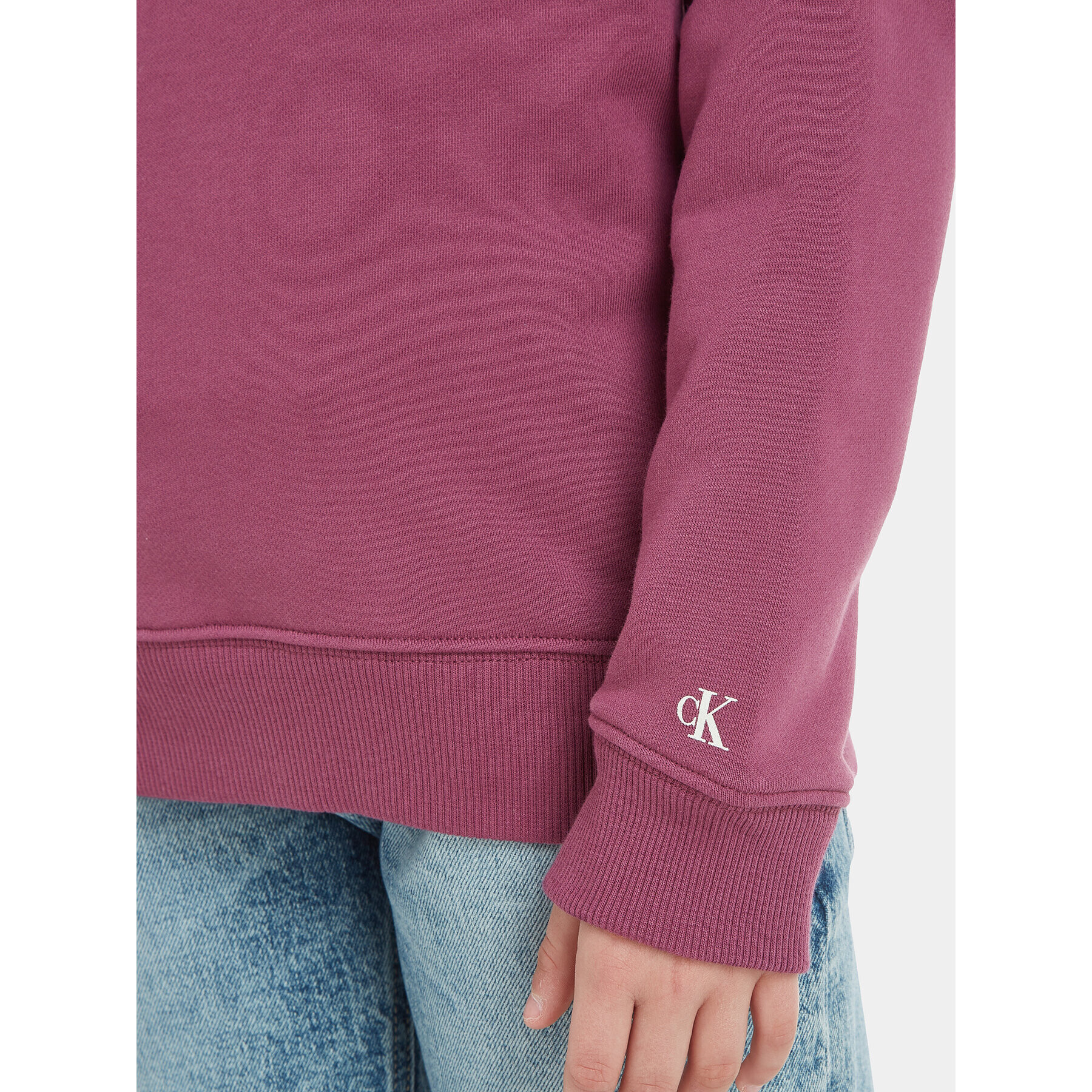 Calvin Klein Jeans Суитшърт Institutional Logo IU0IU00163 Виолетов Regular Fit - Pepit.bg