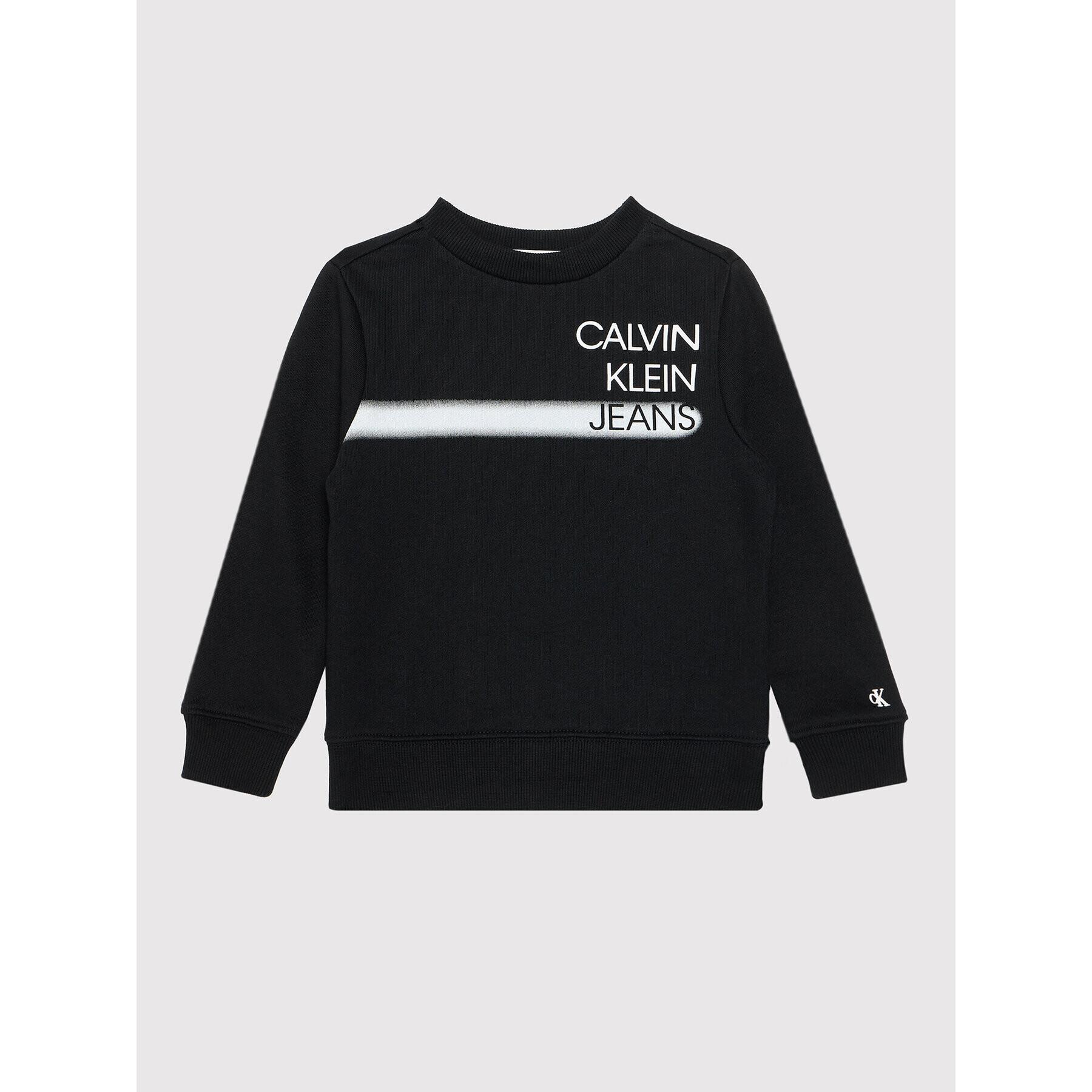 Calvin Klein Jeans Суитшърт Institutional Spray IB0IB00902 Черен Regular Fit - Pepit.bg