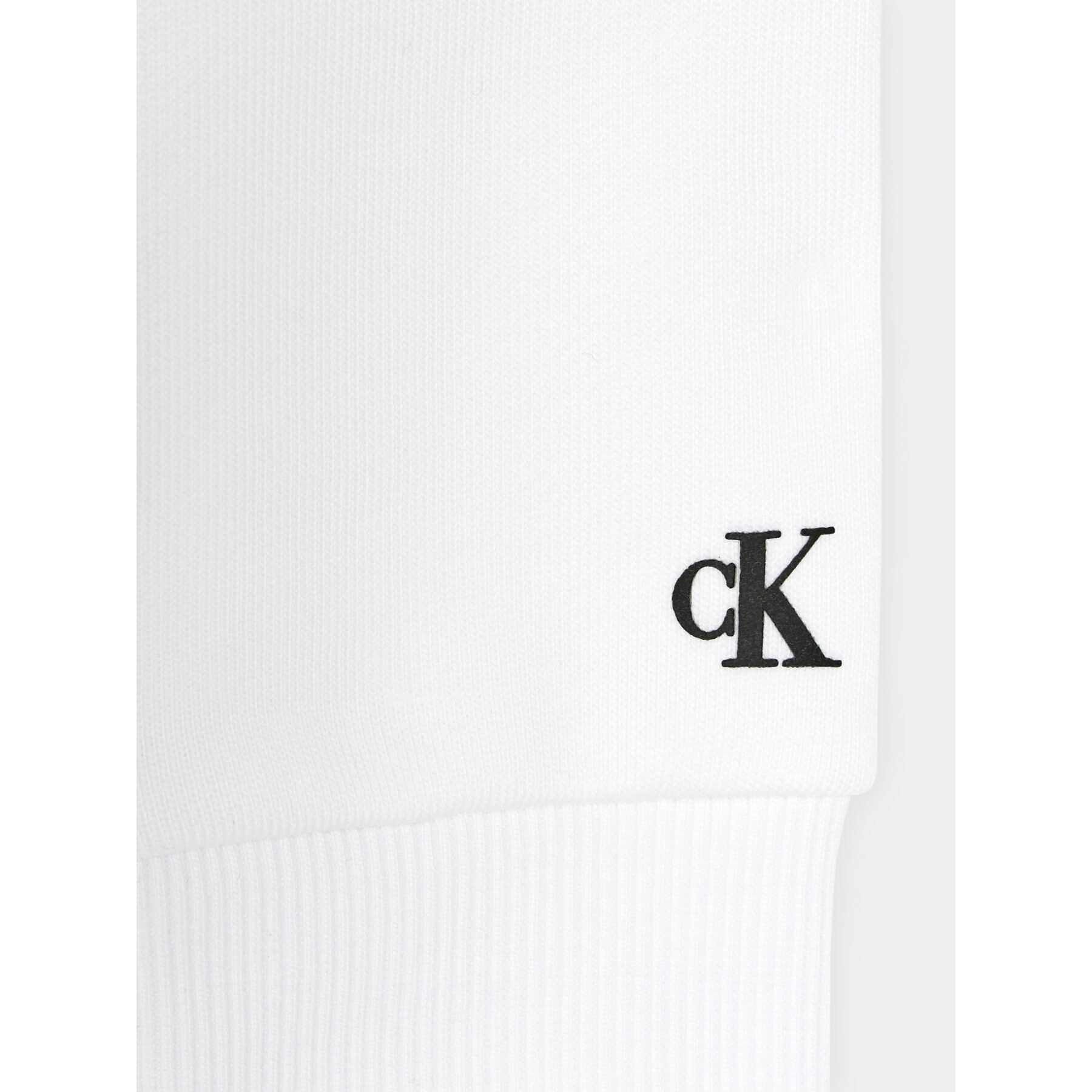 Calvin Klein Jeans Суитшърт IU0IU00581 M Бял Regular Fit - Pepit.bg