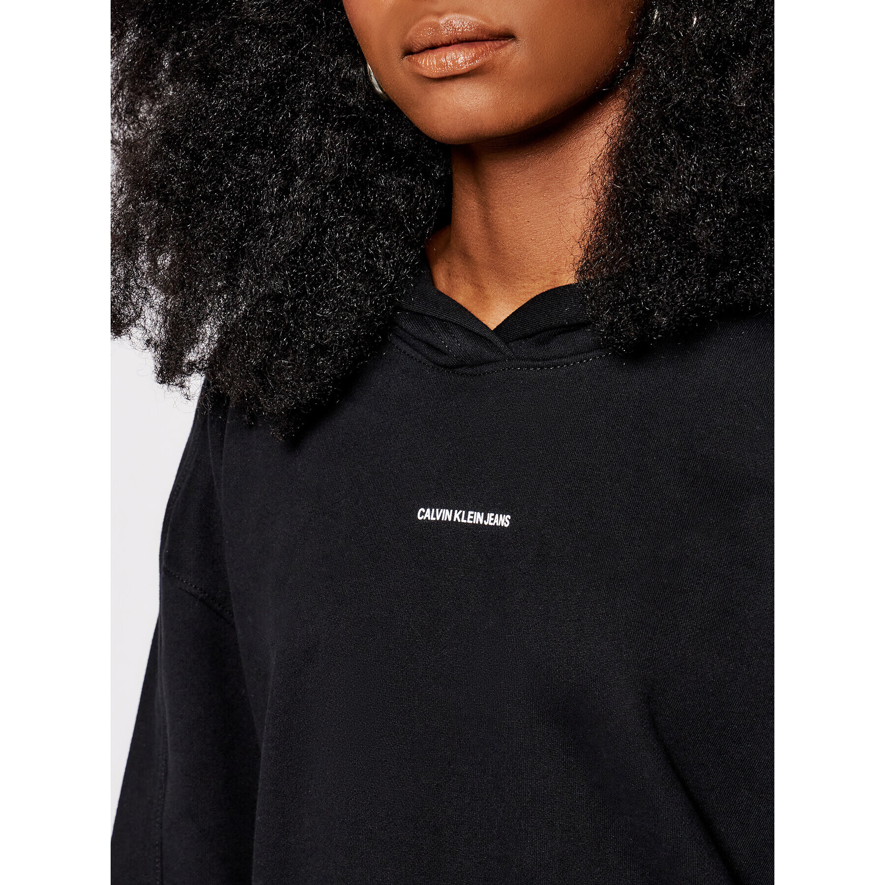 Calvin Klein Jeans Суитшърт J20J215462 Черен Regular Fit - Pepit.bg
