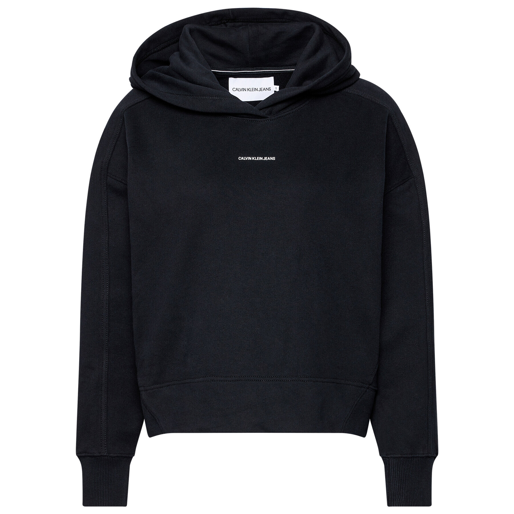 Calvin Klein Jeans Суитшърт J20J215462 Черен Regular Fit - Pepit.bg