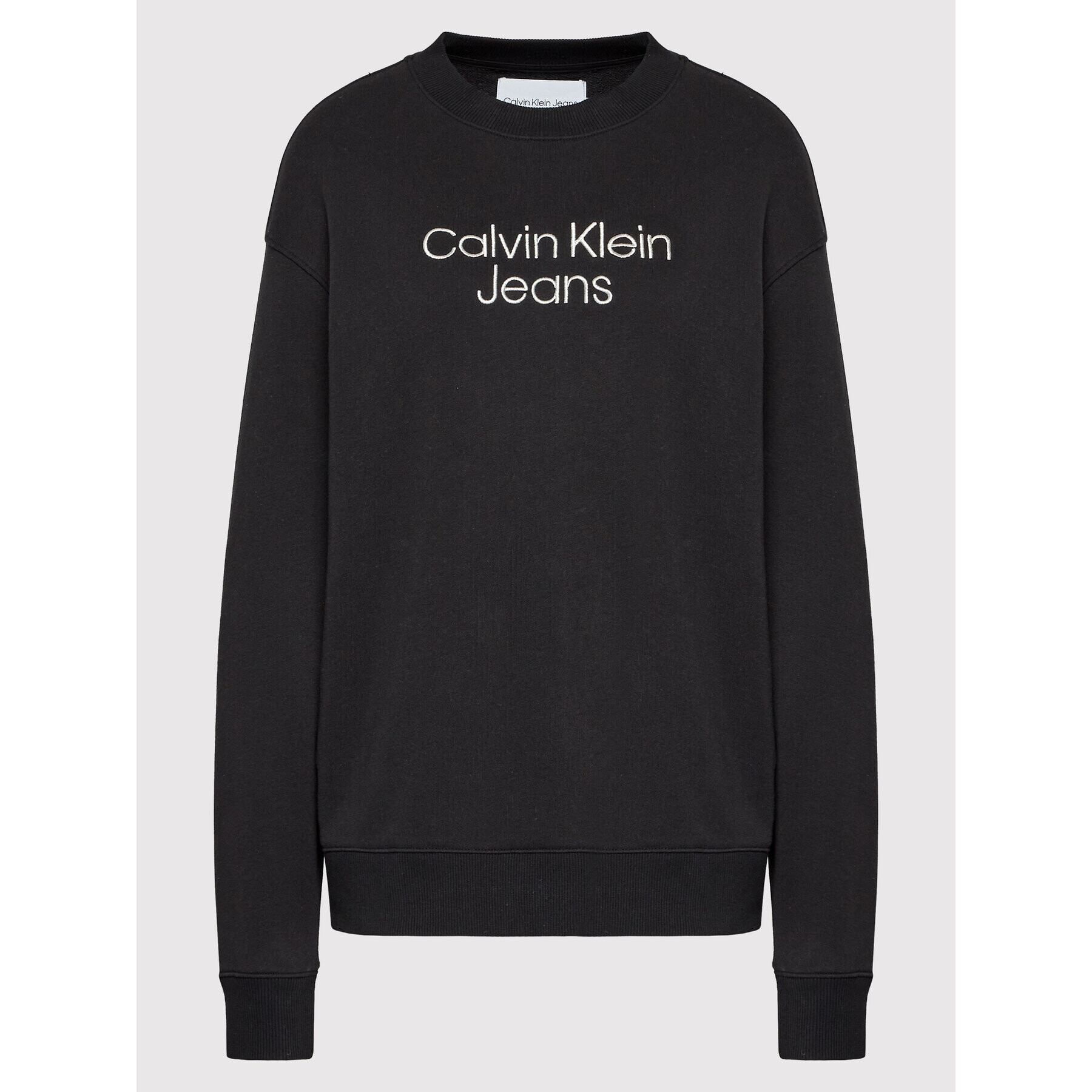 Calvin Klein Jeans Суитшърт J20J218729 Черен Regular Fit - Pepit.bg