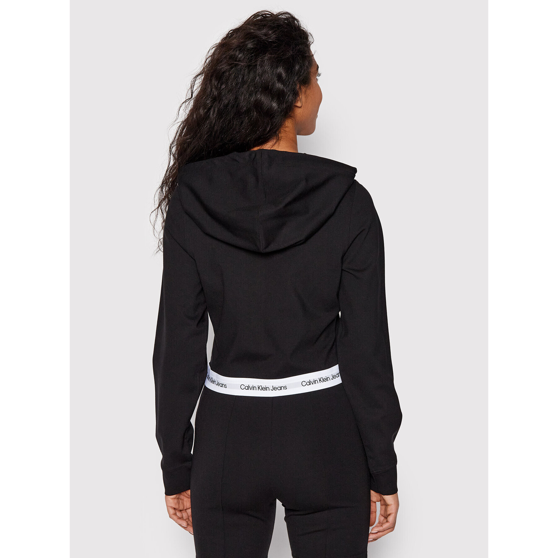 Calvin Klein Jeans Суитшърт J20J218860 Черен Regular Fit - Pepit.bg