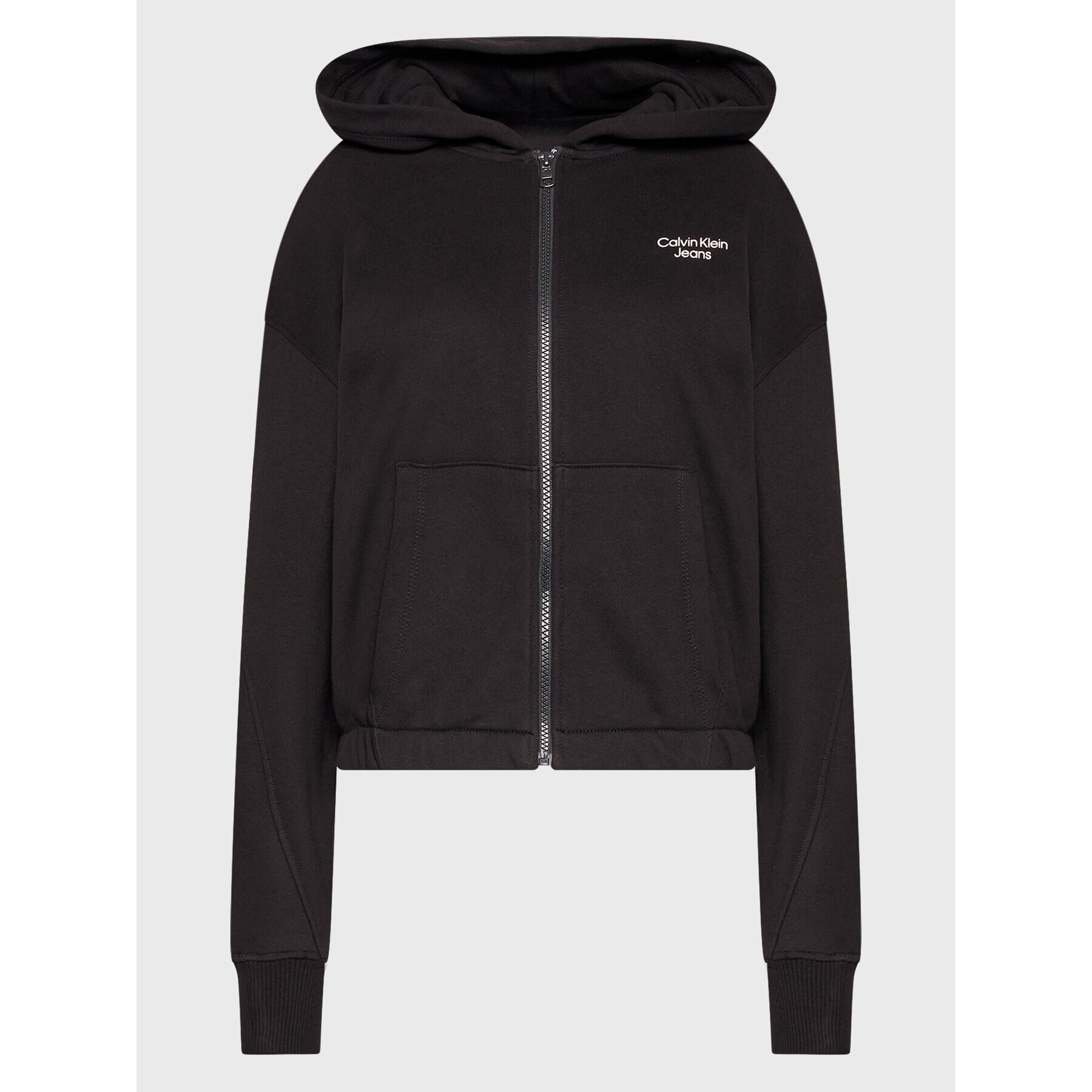 Calvin Klein Jeans Суитшърт J20J218984 Черен Regular Fit - Pepit.bg