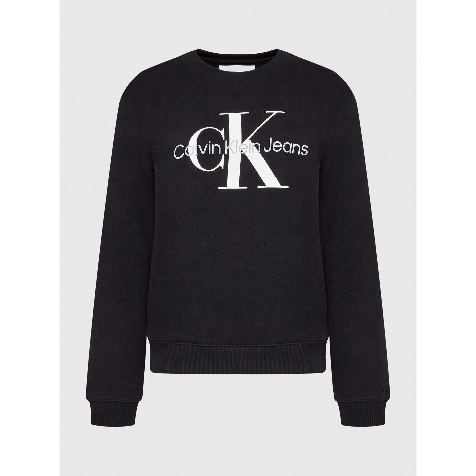 Calvin Klein Jeans Суитшърт J20J219140 Черен Regular Fit - Pepit.bg