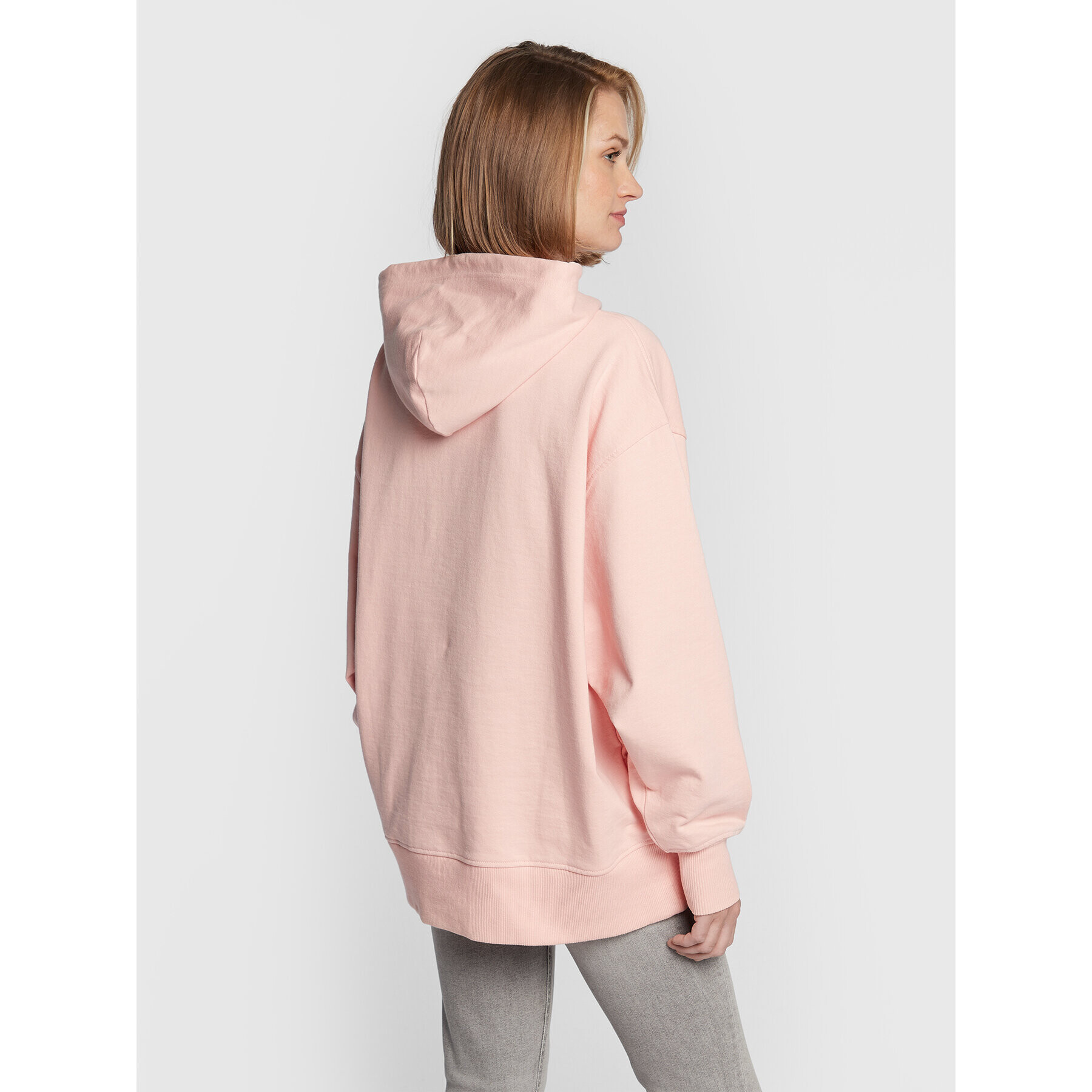 Calvin Klein Jeans Суитшърт J20J219754 Розов Oversize - Pepit.bg