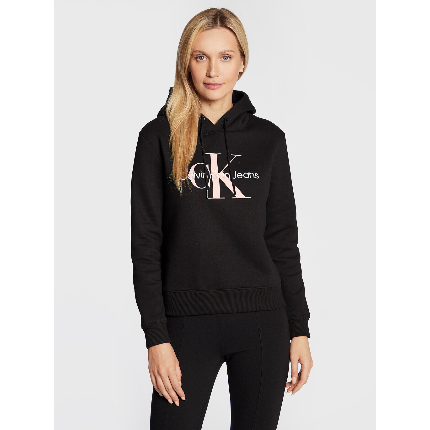Calvin Klein Jeans Суитшърт J20J219949 Черен Regular Fit - Pepit.bg