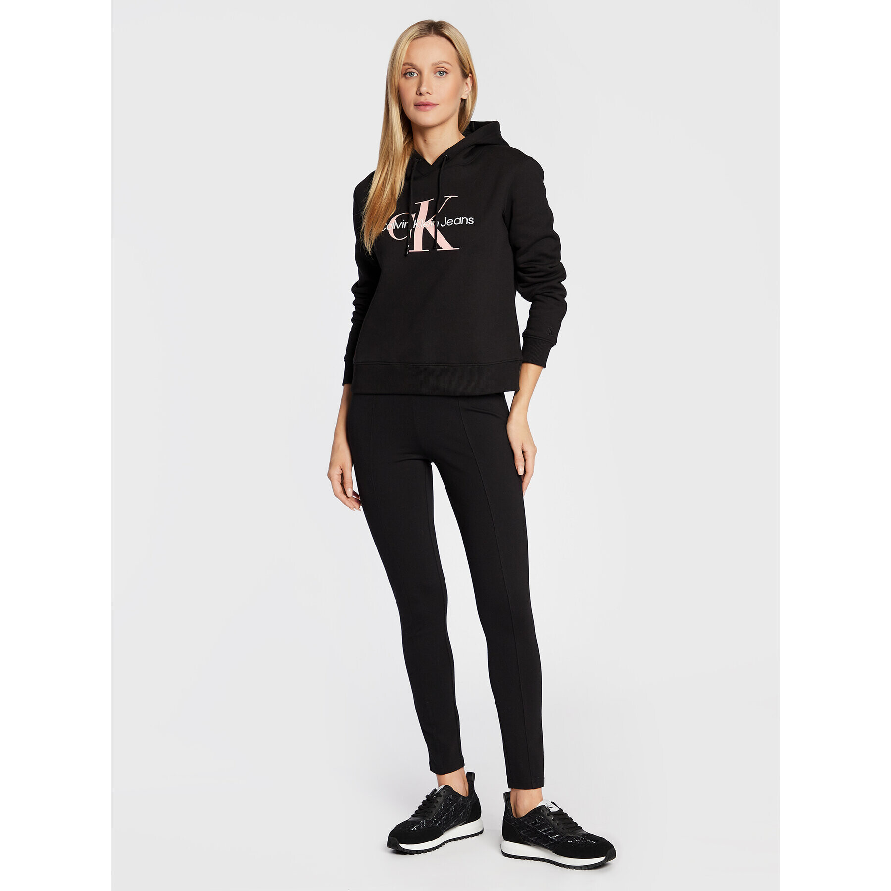 Calvin Klein Jeans Суитшърт J20J219949 Черен Regular Fit - Pepit.bg
