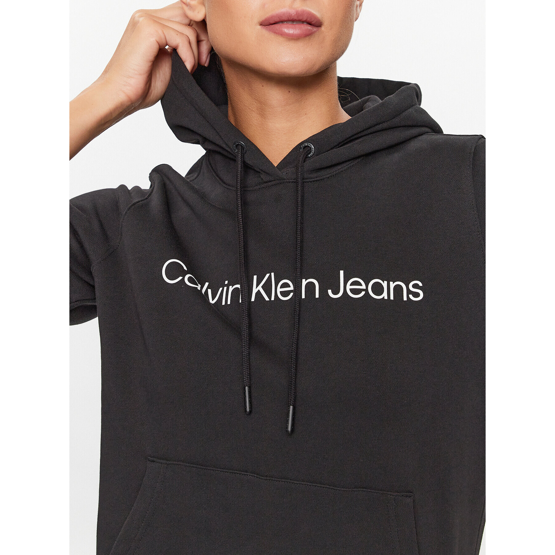 Calvin Klein Jeans Суитшърт J20J220254 Черен Regular Fit - Pepit.bg