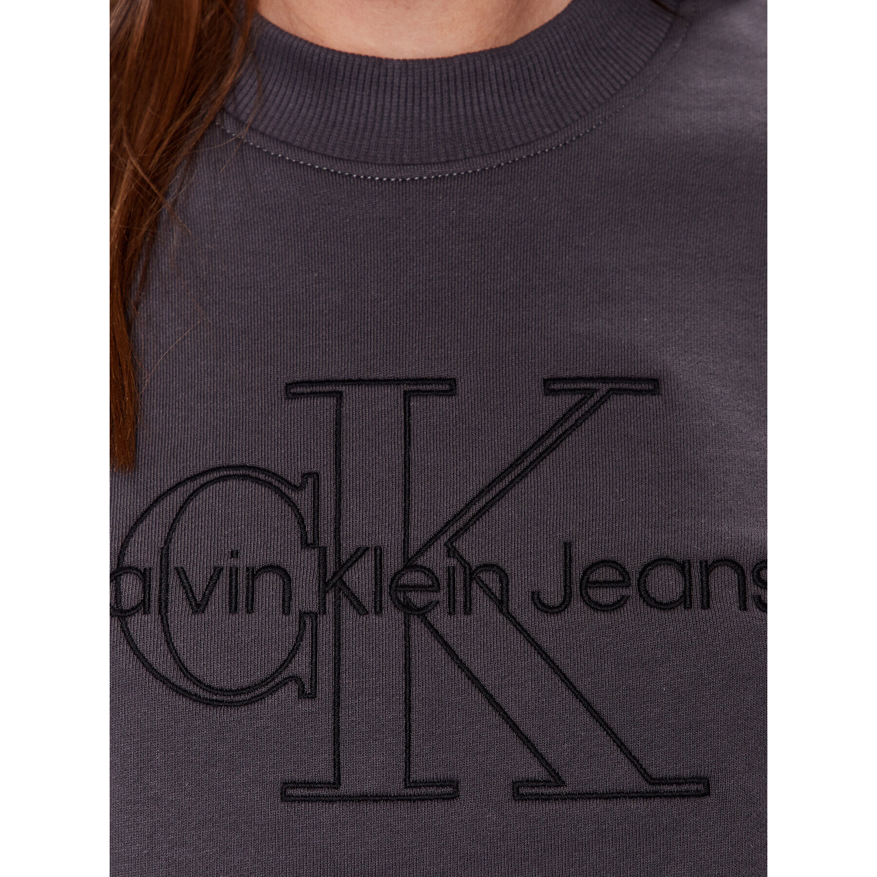 Calvin Klein Jeans Суитшърт J20J220696 Сив Relaxed Fit - Pepit.bg