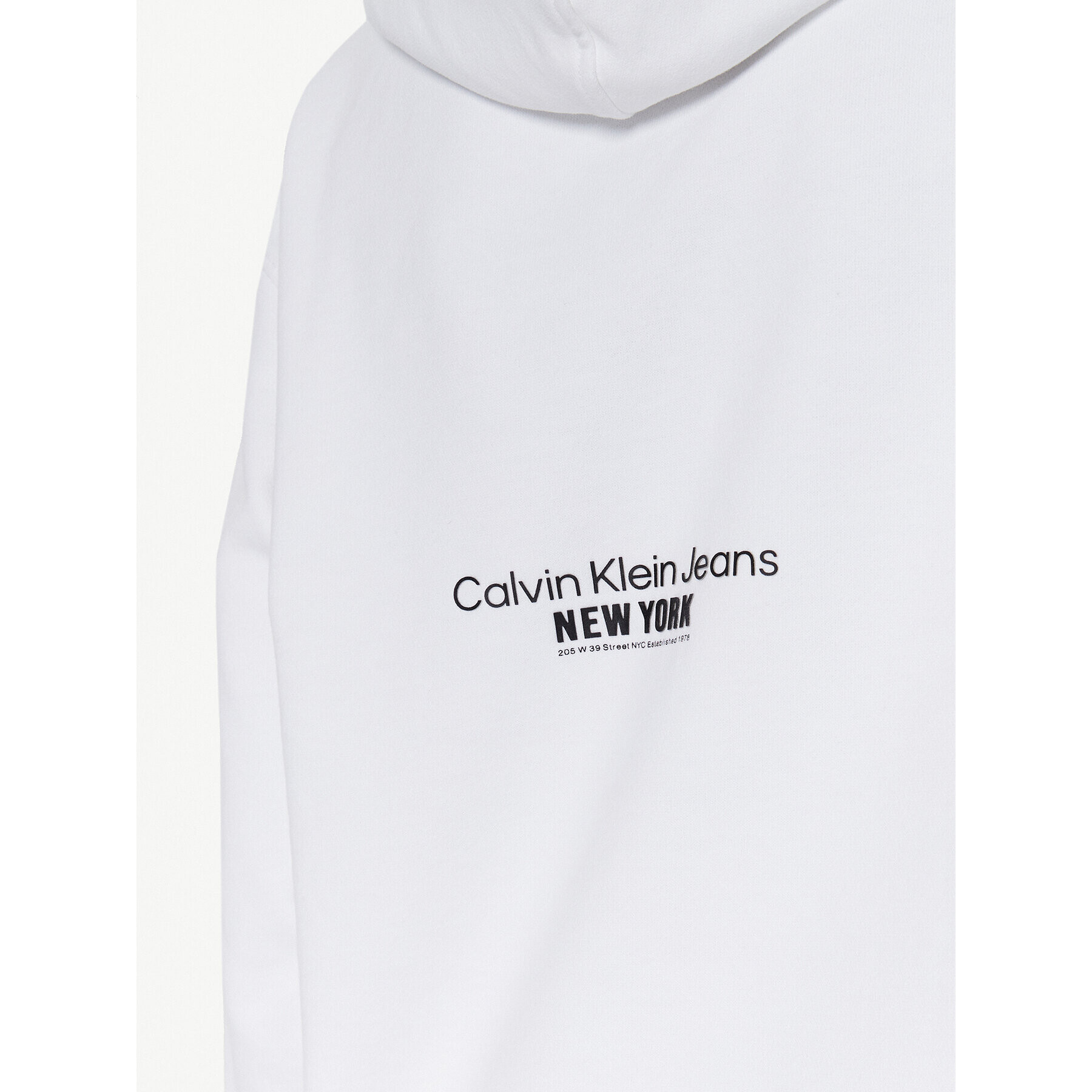 Calvin Klein Jeans Суитшърт J20J221153 Бял Oversize - Pepit.bg