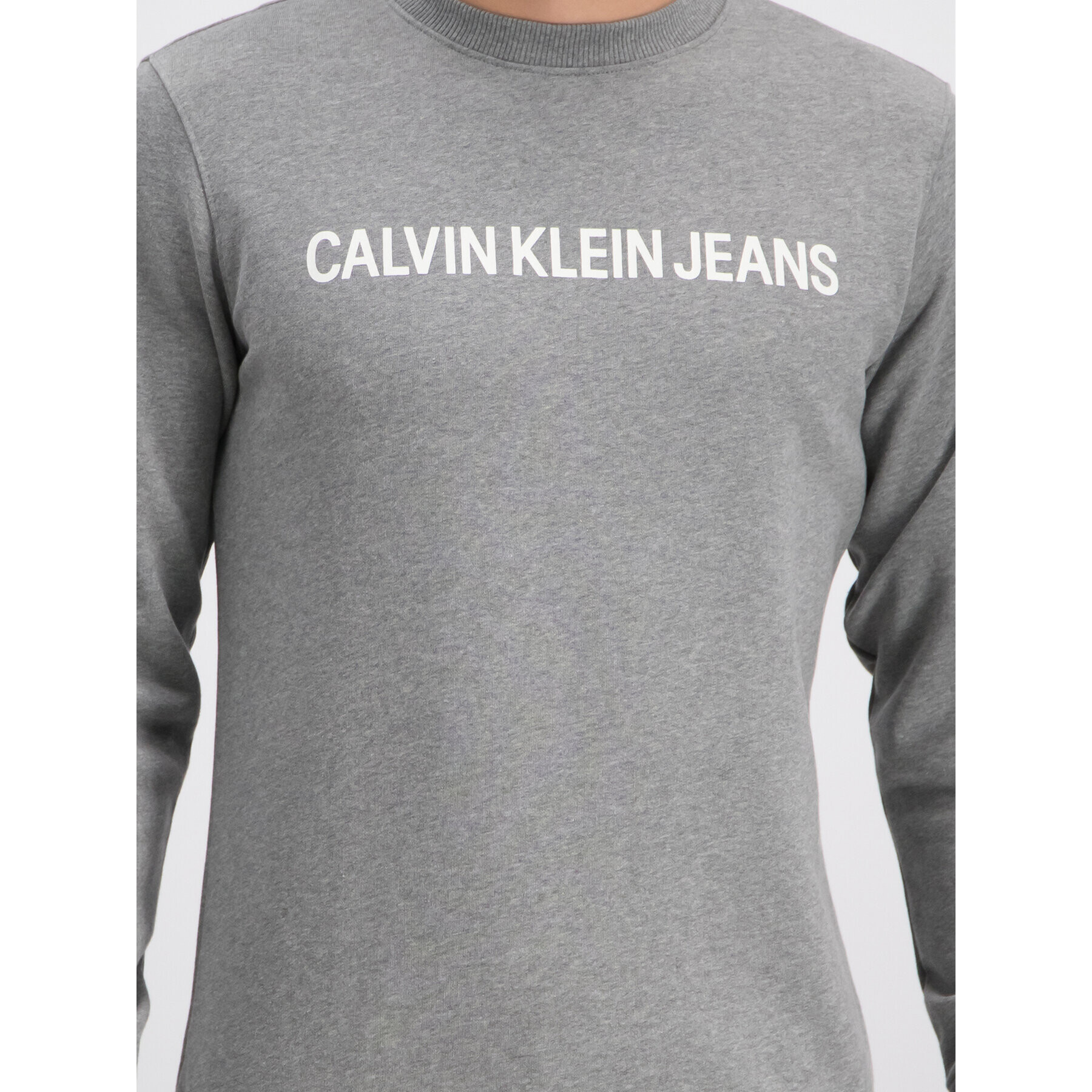 Calvin Klein Jeans Суитшърт J30J307757 Сив Regular Fit - Pepit.bg