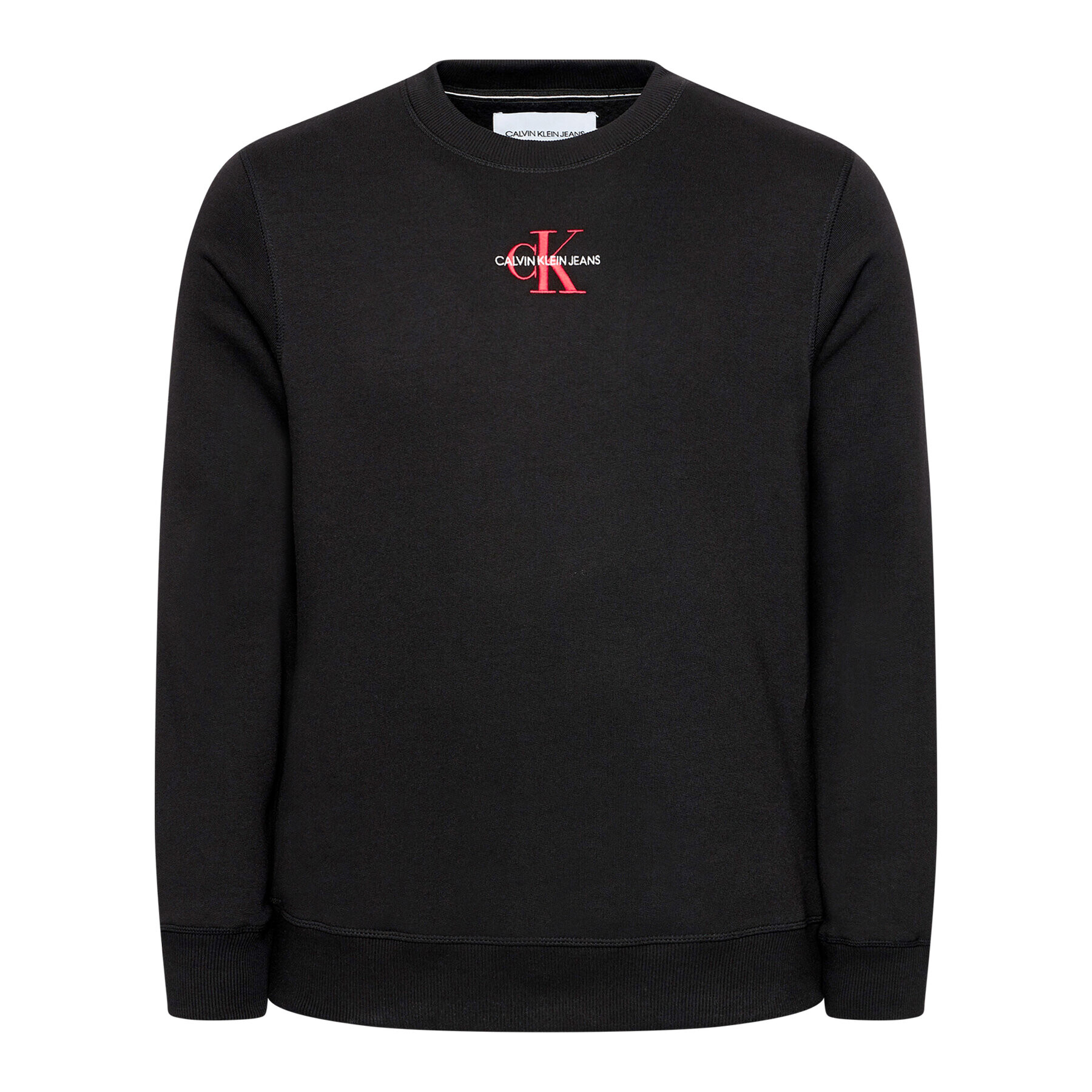 Calvin Klein Jeans Суитшърт J30J317045 Черен Regular Fit - Pepit.bg