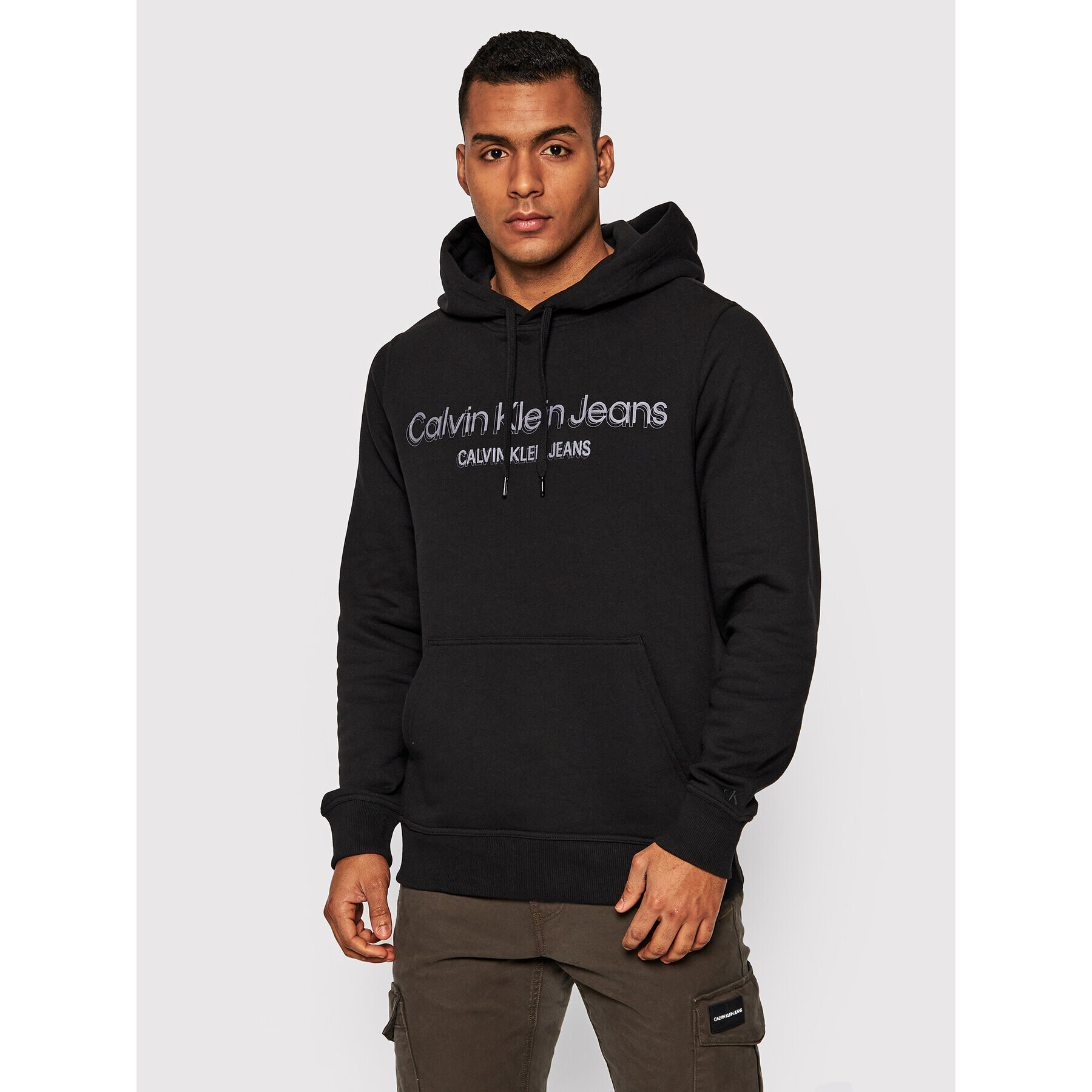 Calvin Klein Jeans Суитшърт J30J319930 Черен Regular Fit - Pepit.bg