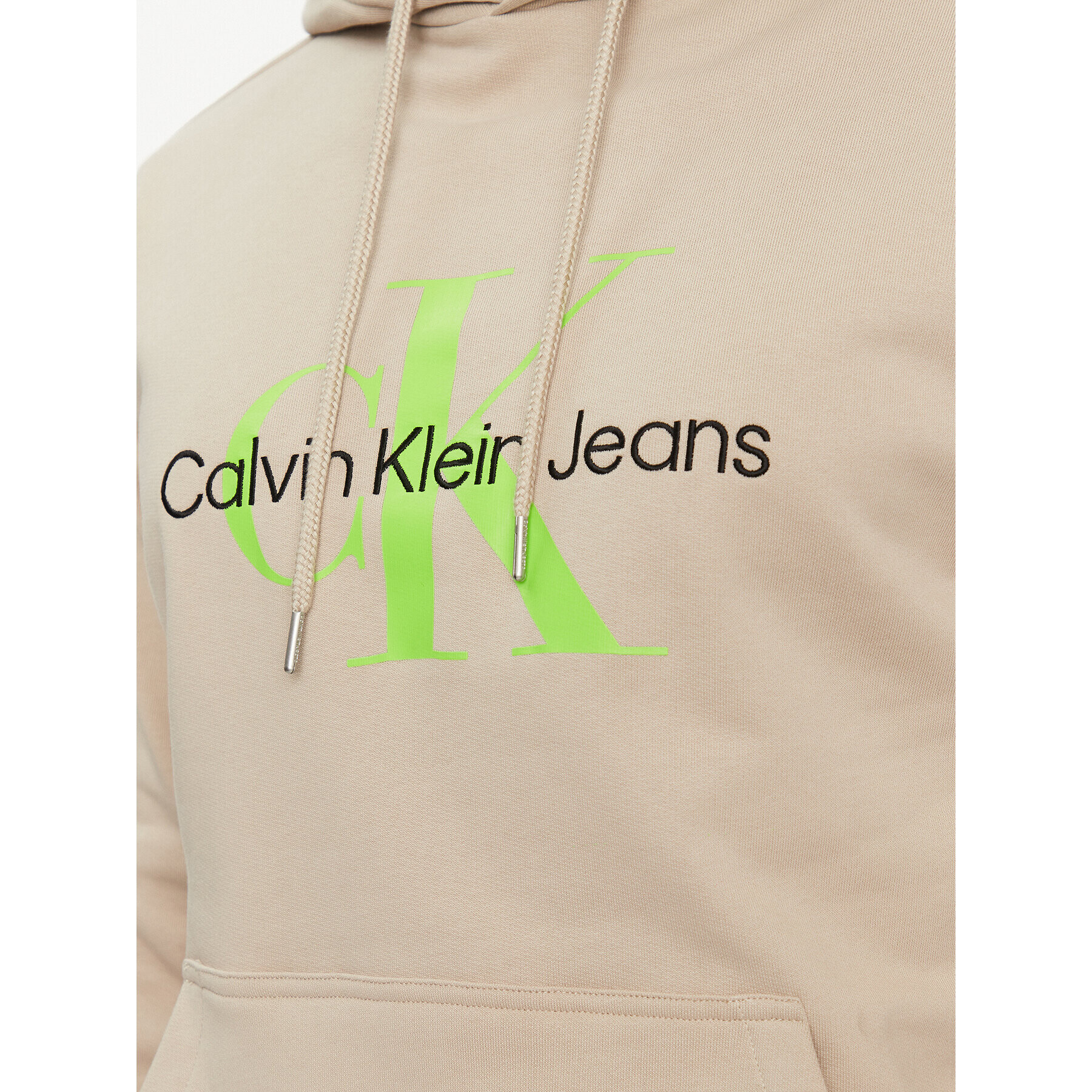 Calvin Klein Jeans Суитшърт J30J320805 Бежов Regular Fit - Pepit.bg