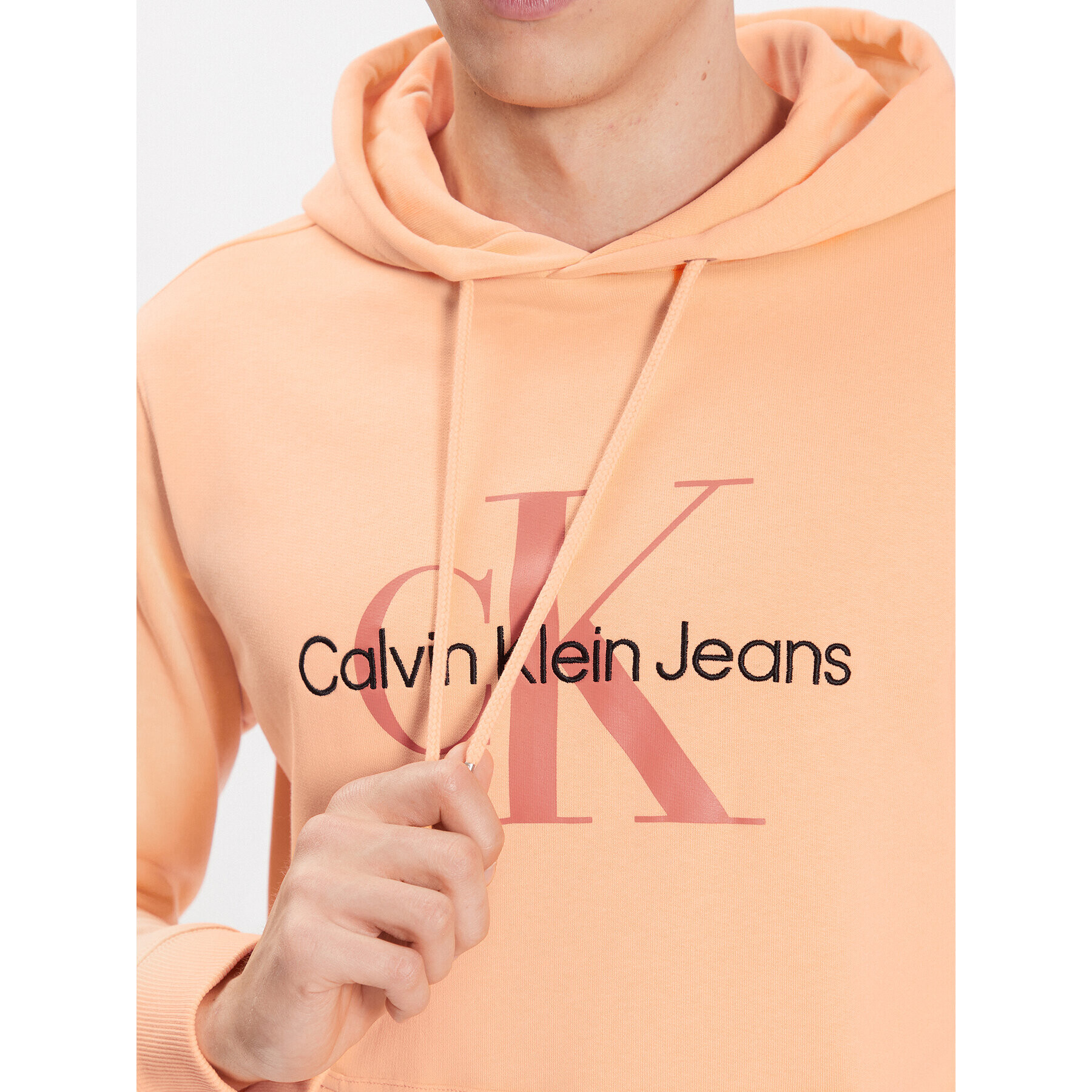 Calvin Klein Jeans Суитшърт J30J320805 Оранжев Regular Fit - Pepit.bg