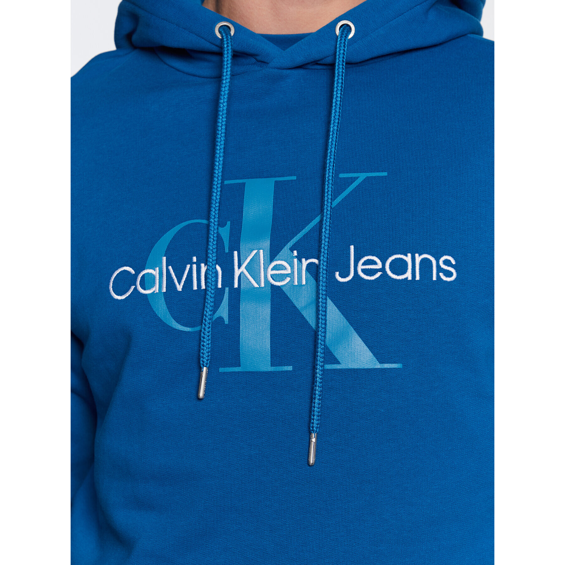 Calvin Klein Jeans Суитшърт J30J320805 Син Regular Fit - Pepit.bg