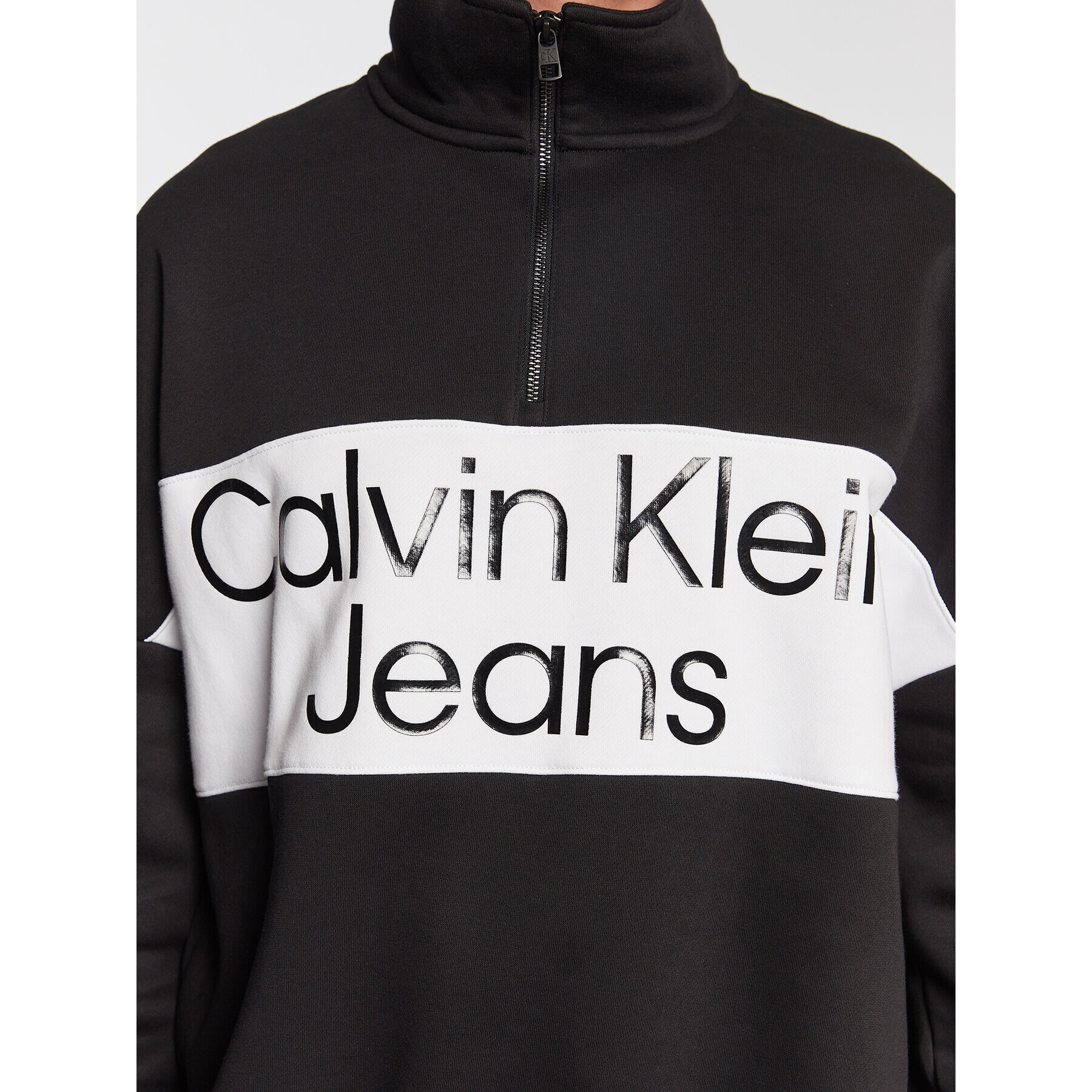 Calvin Klein Jeans Суитшърт J30J322630 Черен Relaxed Fit - Pepit.bg