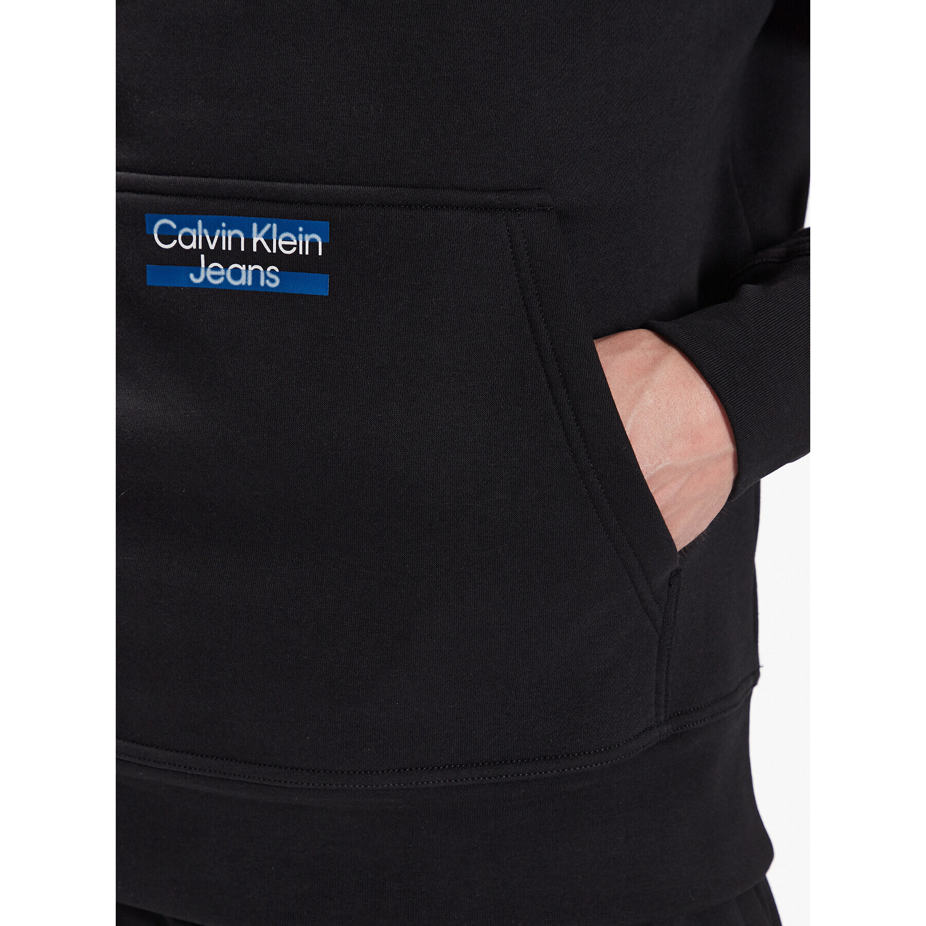 Calvin Klein Jeans Суитшърт J30J322891 Черен Regular Fit - Pepit.bg