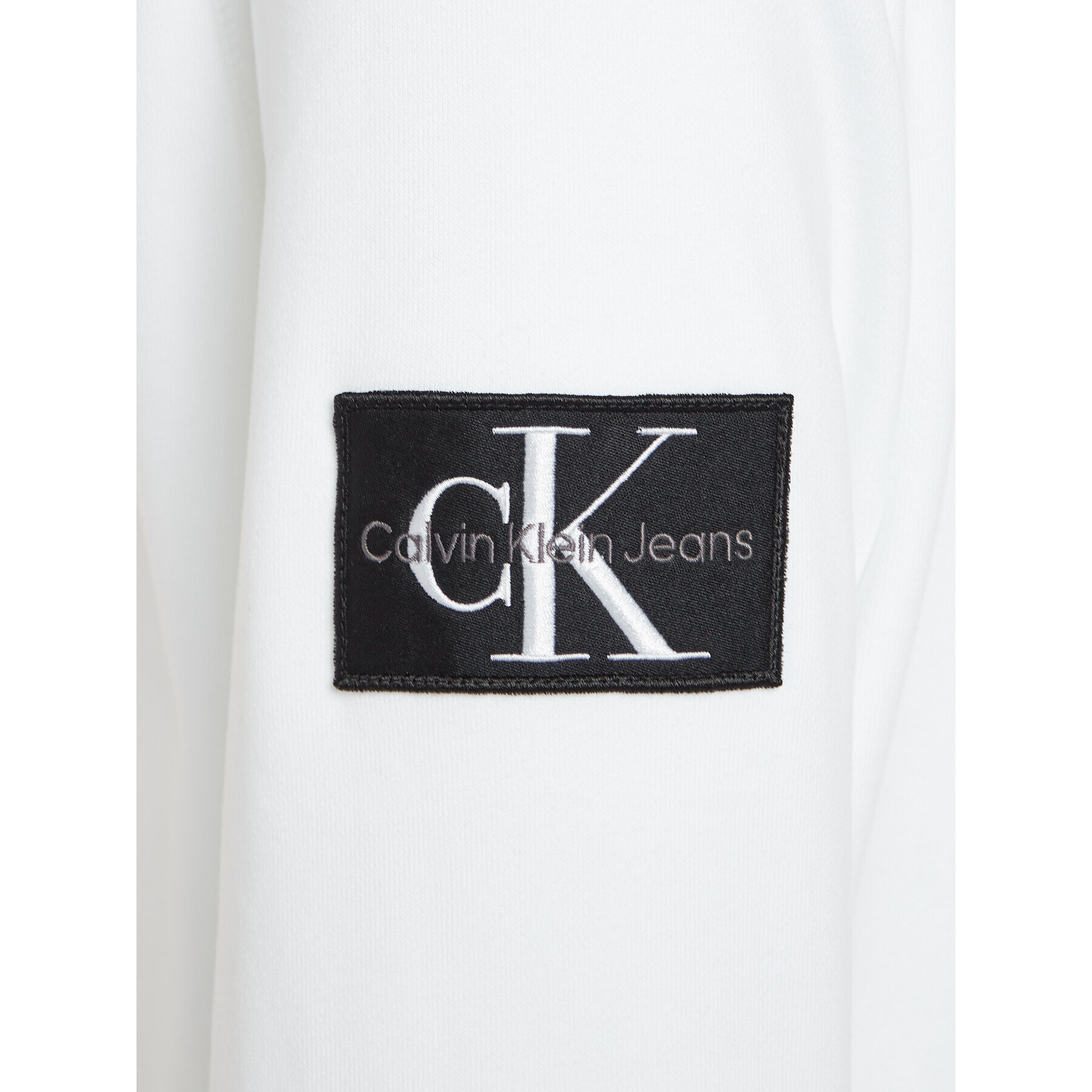 Calvin Klein Jeans Суитшърт J30J323426 Бял Regular Fit - Pepit.bg