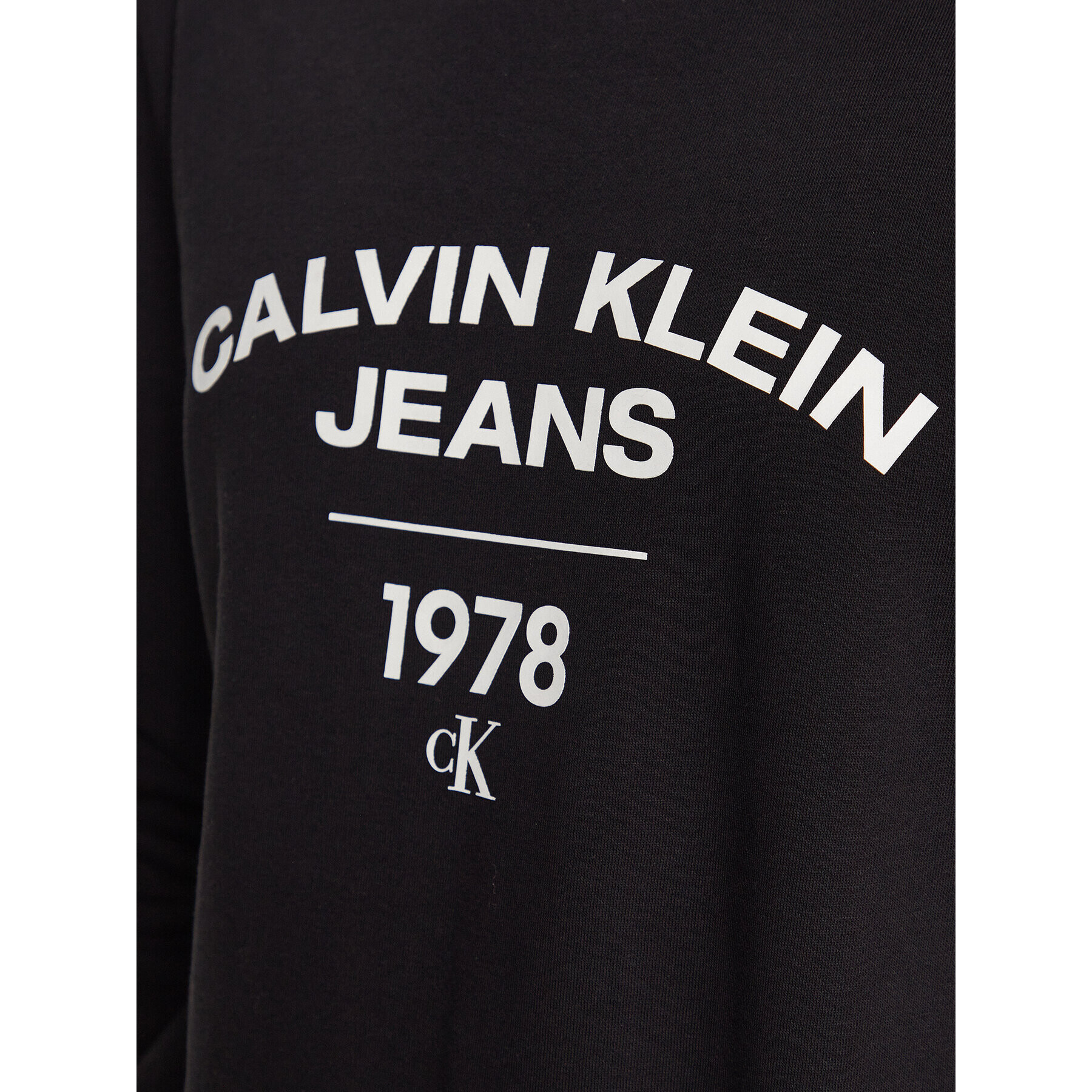 Calvin Klein Jeans Суитшърт J30J324210 Черен Regular Fit - Pepit.bg