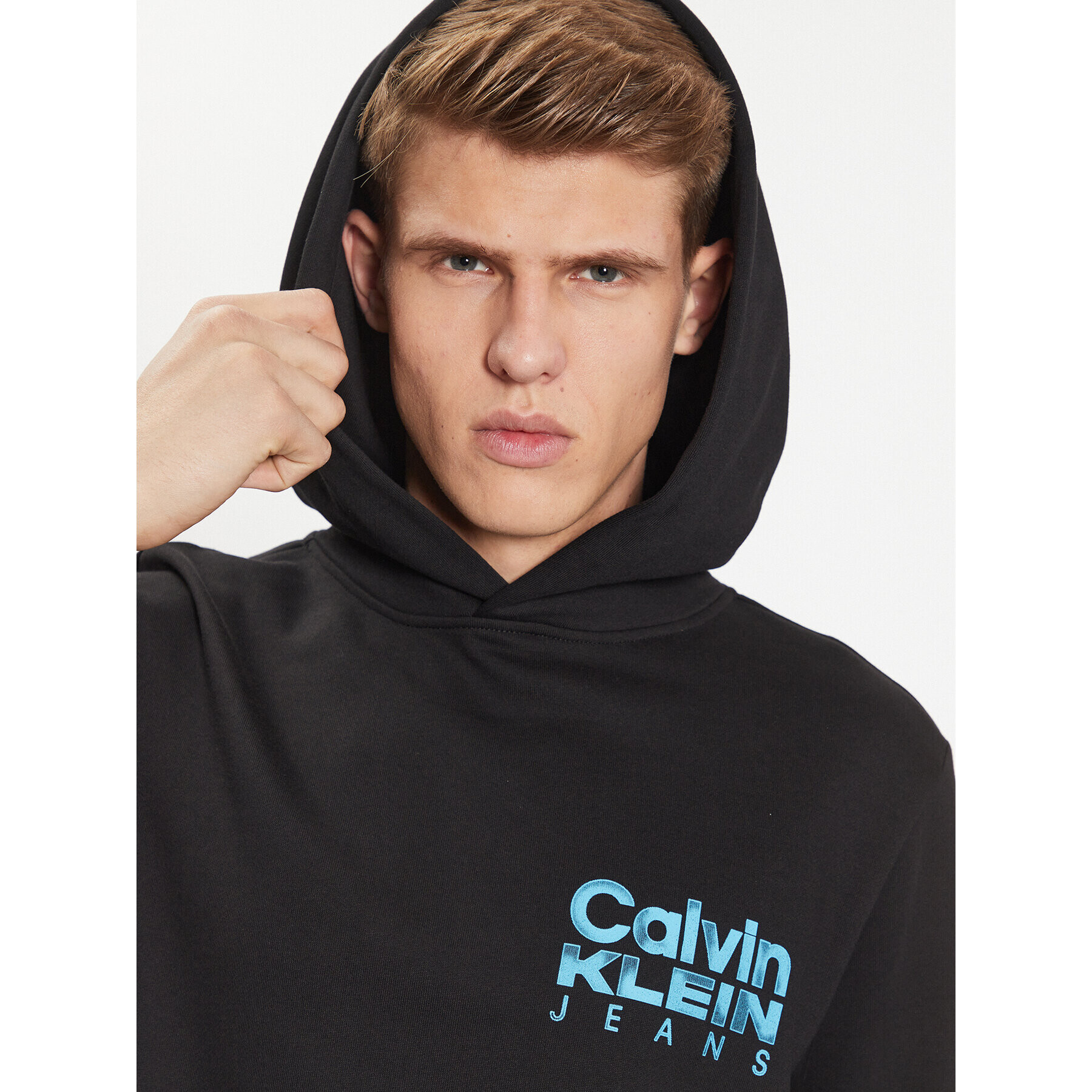 Calvin Klein Jeans Суитшърт J30J324219 Черен Regular Fit - Pepit.bg