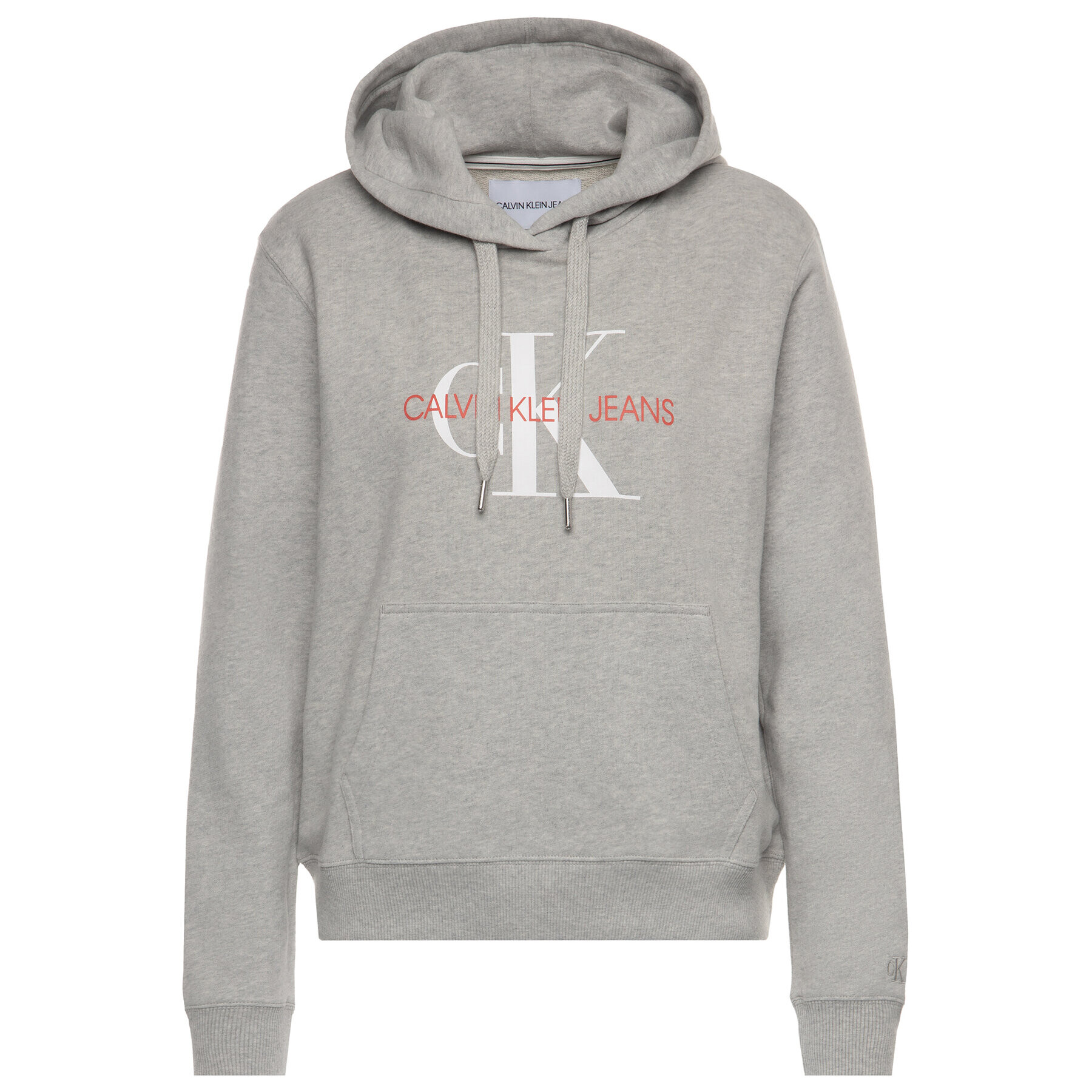 Calvin Klein Jeans Суитшърт Logo Hoodie J20J213468 Сив Regular Fit - Pepit.bg