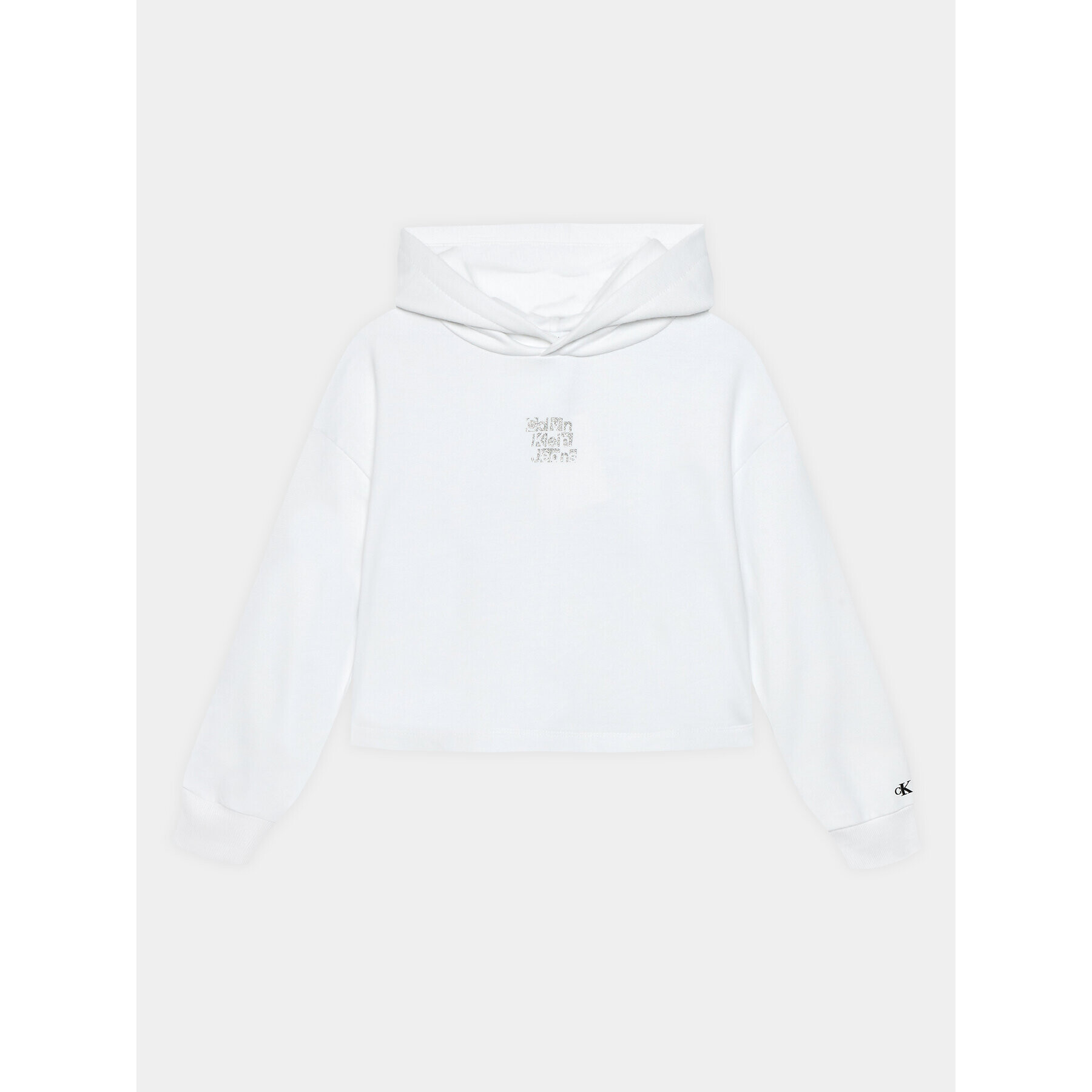 Calvin Klein Jeans Суитшърт Metallic IG0IG02304 Бял Regular Fit - Pepit.bg