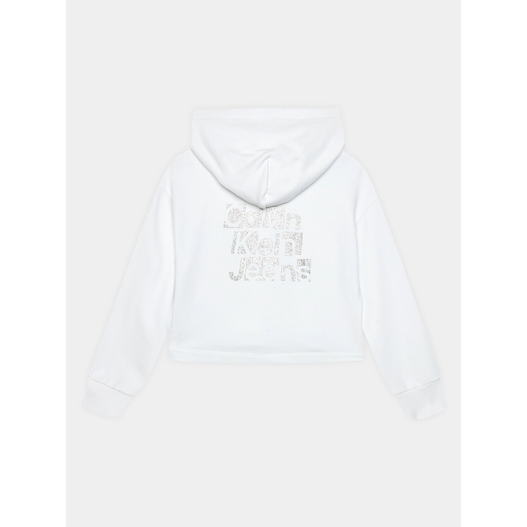 Calvin Klein Jeans Суитшърт Metallic IG0IG02304 Бял Regular Fit - Pepit.bg