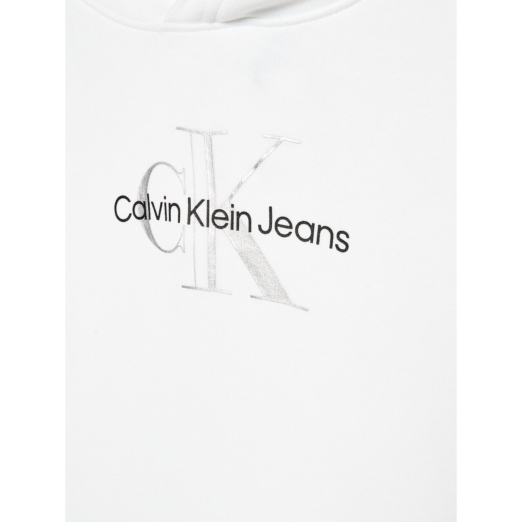 Calvin Klein Jeans Суитшърт Metallic Monogram IG0IG01594 Бял Regular Fit - Pepit.bg