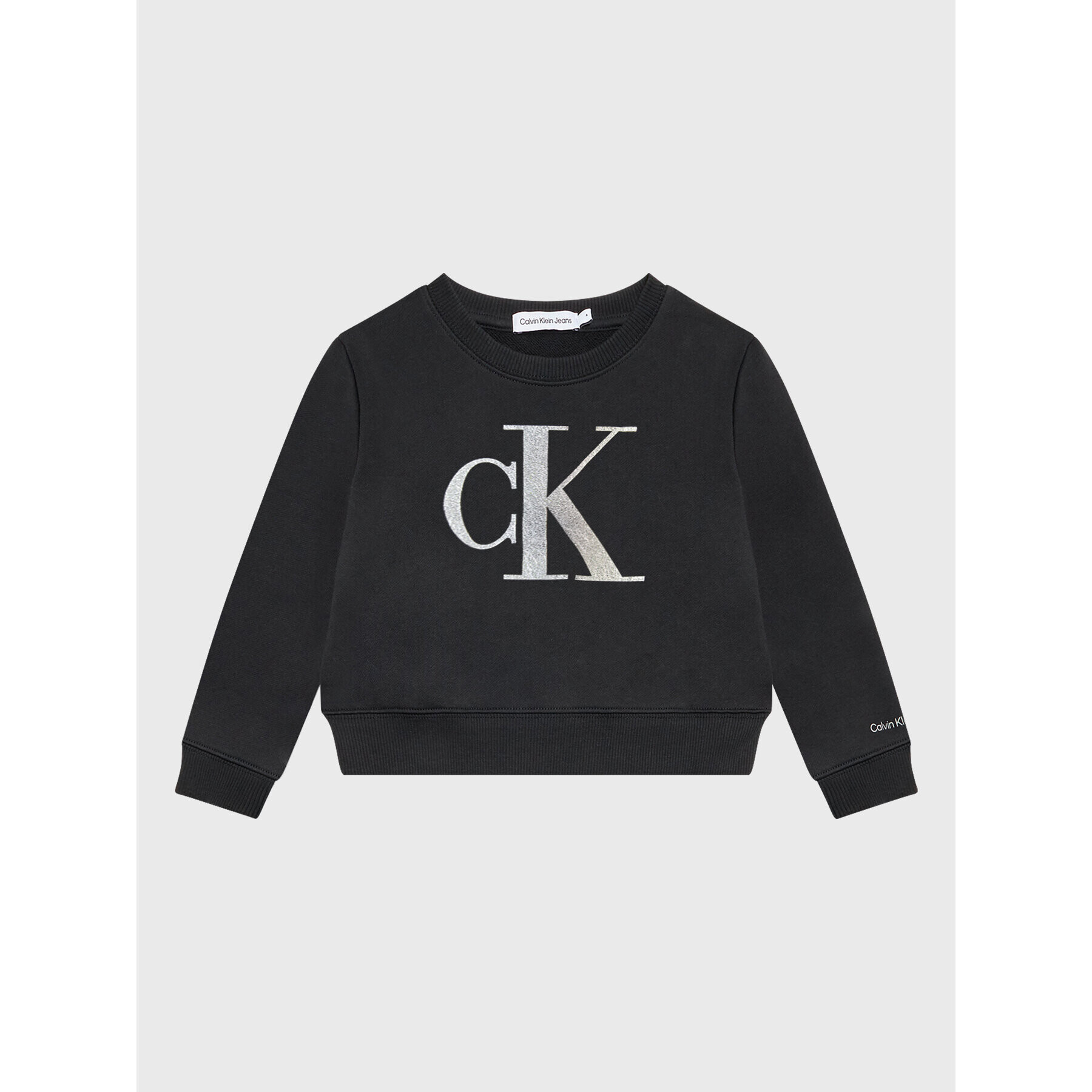 Calvin Klein Jeans Суитшърт Metallic Monogram IG0IG01761 Черен Relaxed Fit - Pepit.bg