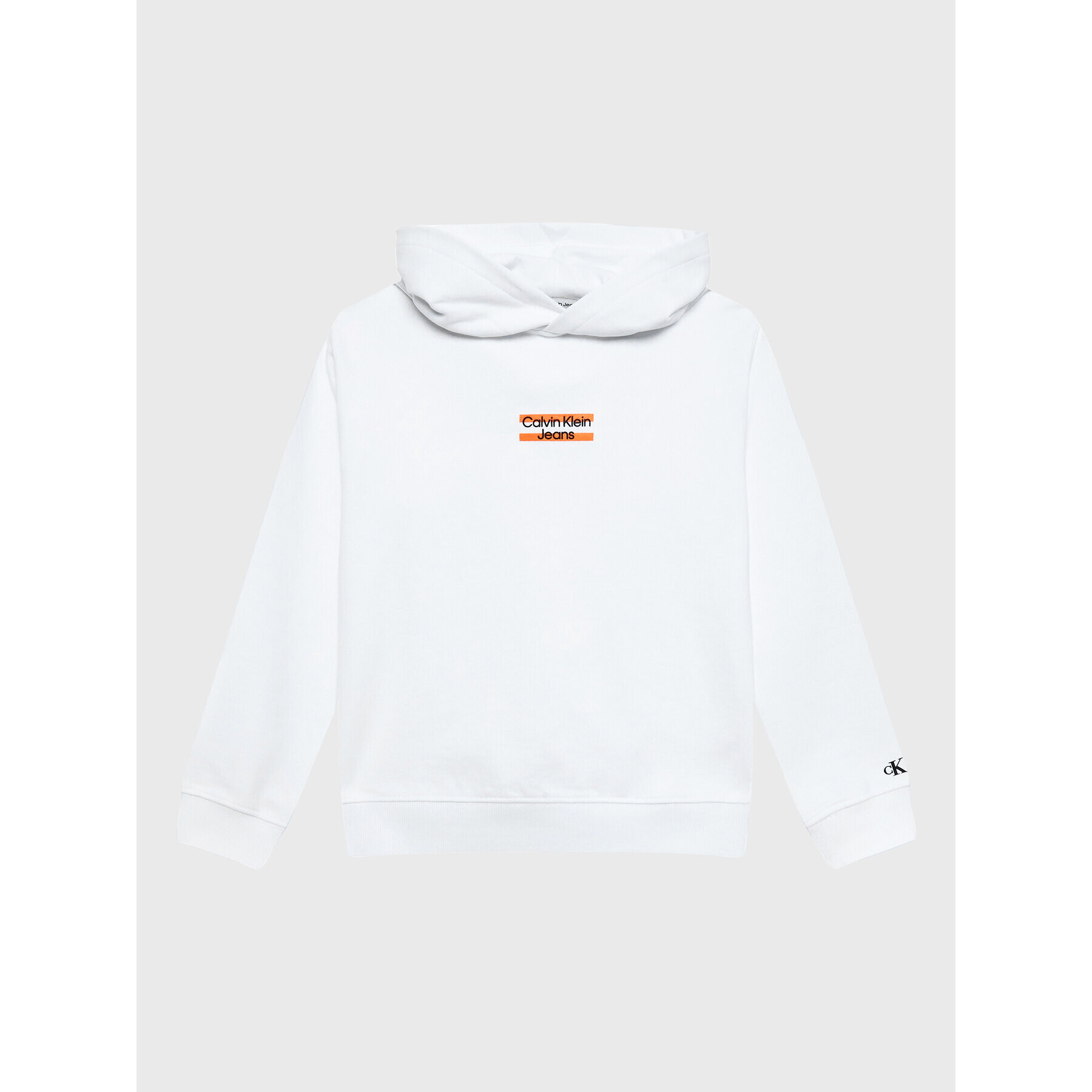 Calvin Klein Jeans Суитшърт Mini Block Logo IB0IB01628 Бял Regular Fit - Pepit.bg