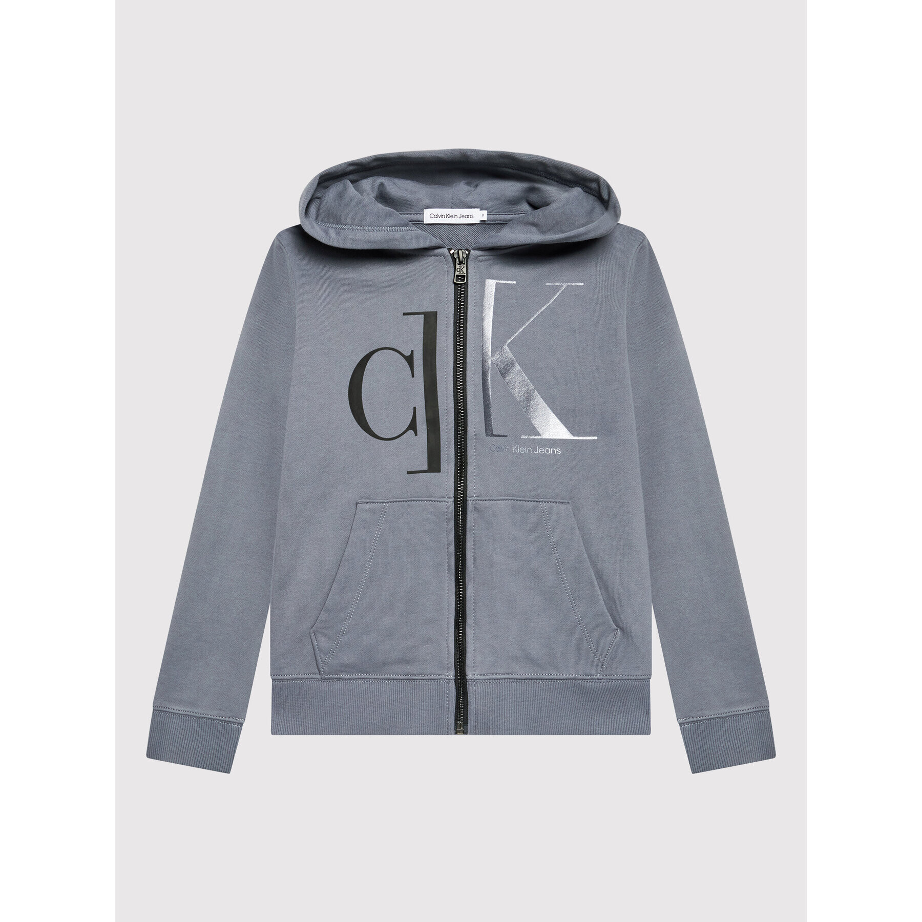 Calvin Klein Jeans Суитшърт Mixed Monogram IB0IB01154 Сив Regular Fit - Pepit.bg