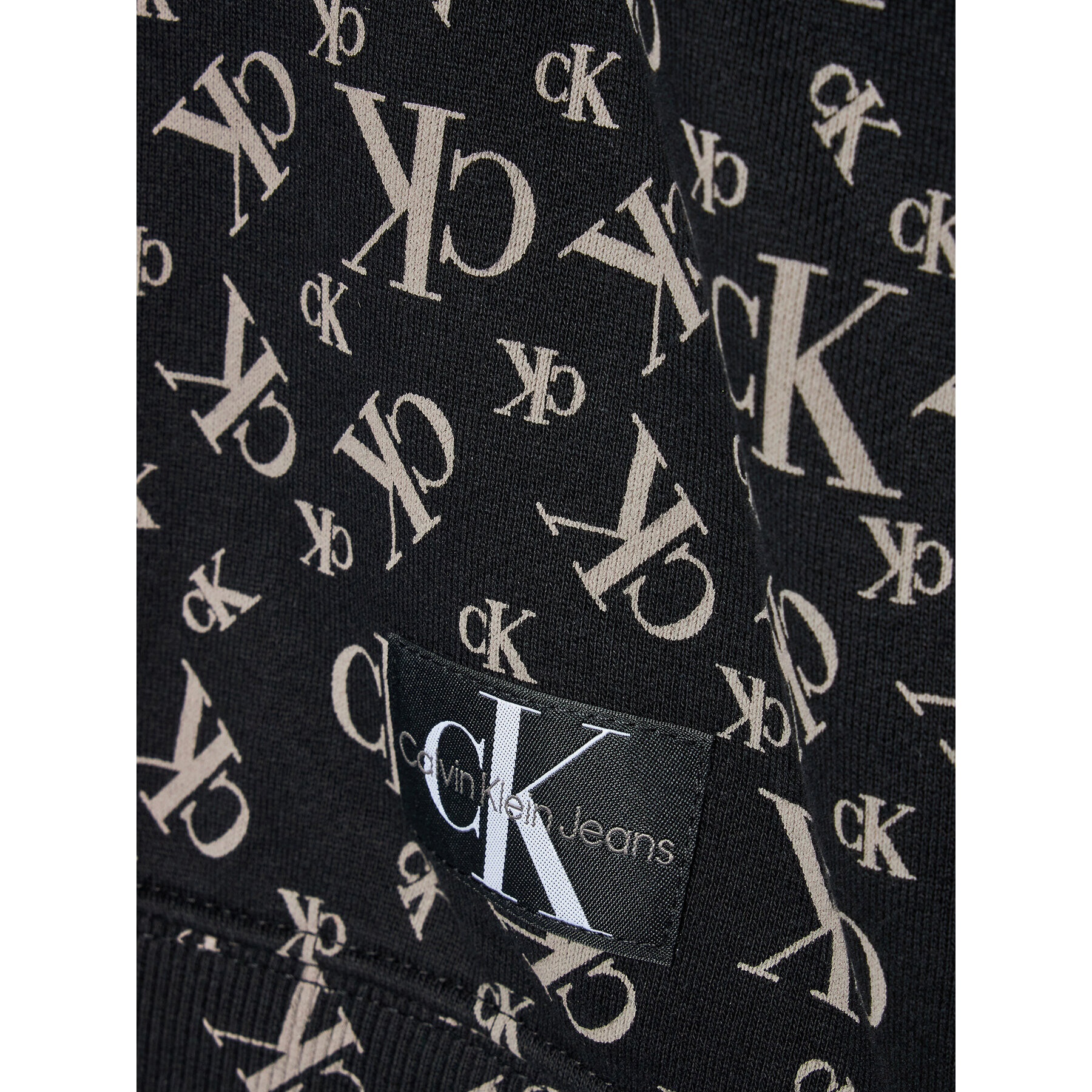 Calvin Klein Jeans Суитшърт Monogram Grid IB0IB01431 Черен Regular Fit - Pepit.bg