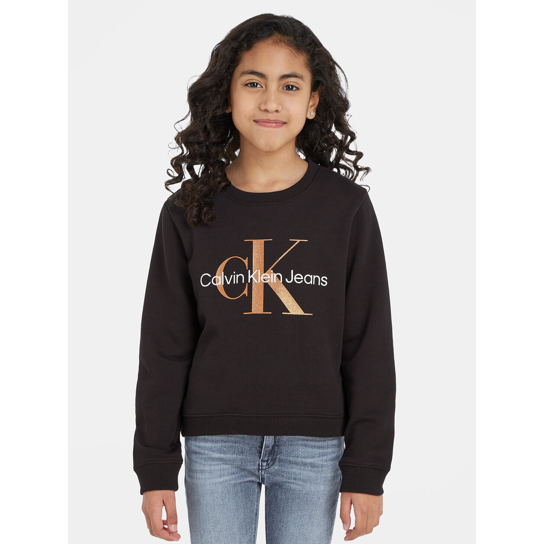 Calvin Klein Jeans Суитшърт Monogram IG0IG02207 Черен Regular Fit - Pepit.bg